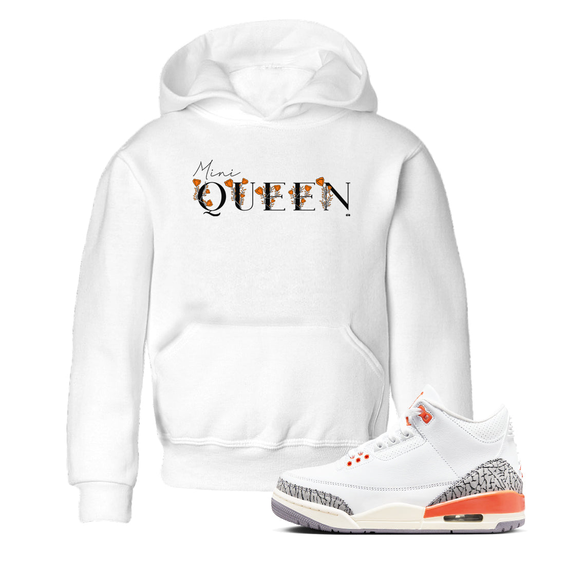Mini Queen snkmatch Tees Kids - Air Jordan 3 Georgia Peach