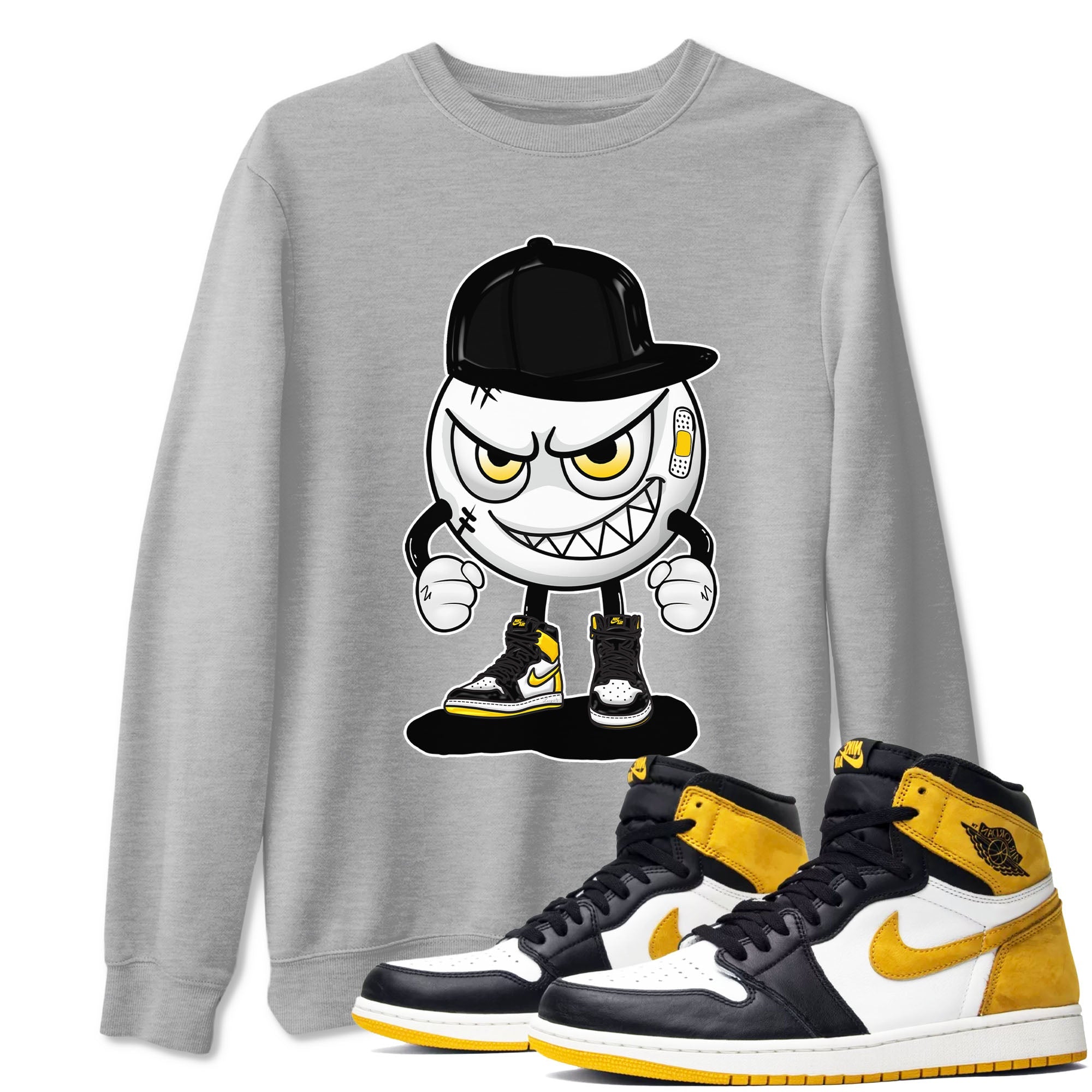 Mischief snkmatch Tees - Air Jordan 1 Yellow Ochre