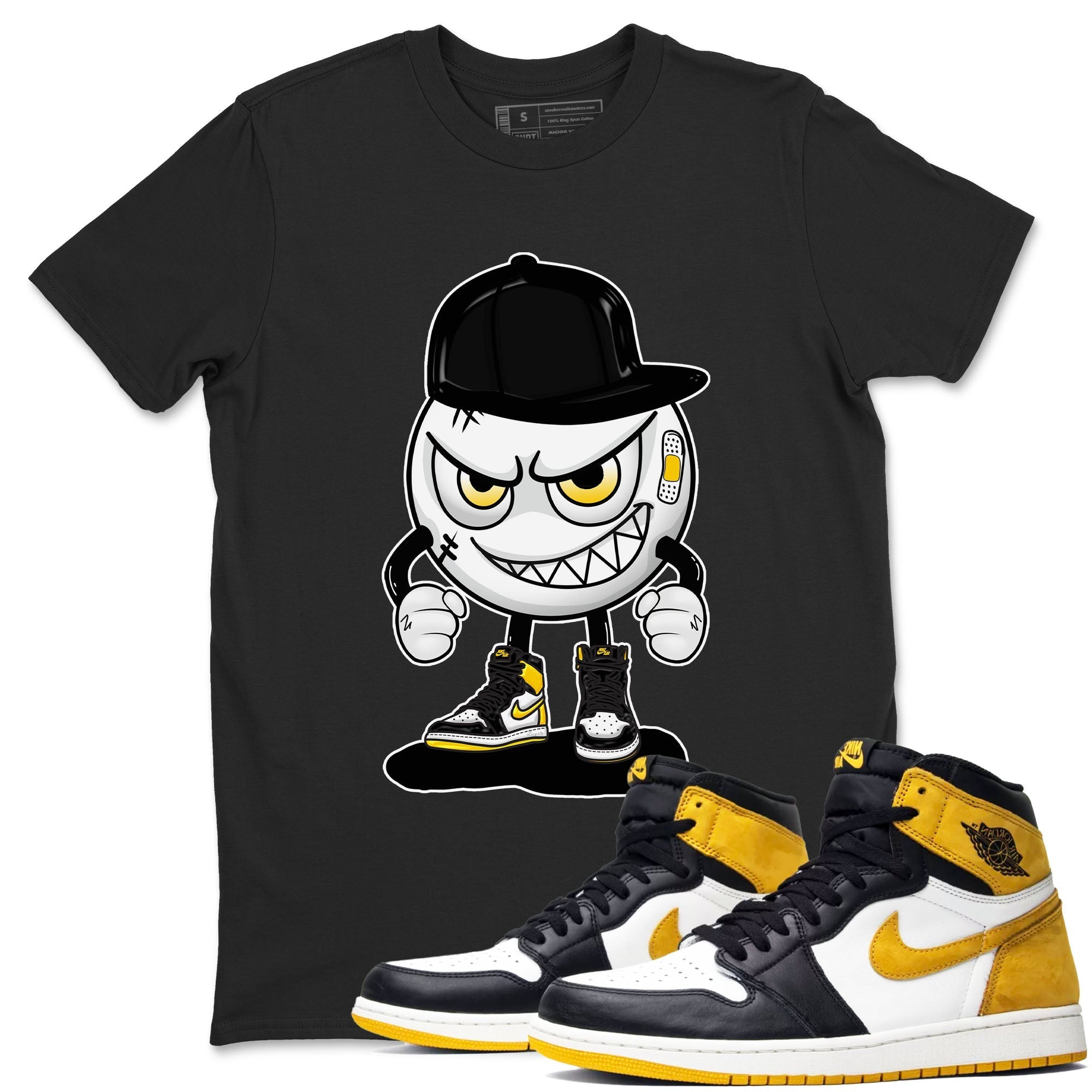 Mischief snkmatch Tees - Air Jordan 1 Yellow Ochre