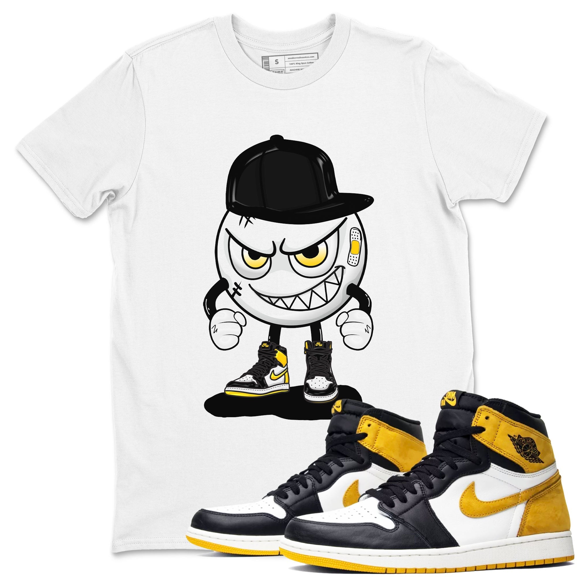 Mischief snkmatch Tees - Air Jordan 1 Yellow Ochre