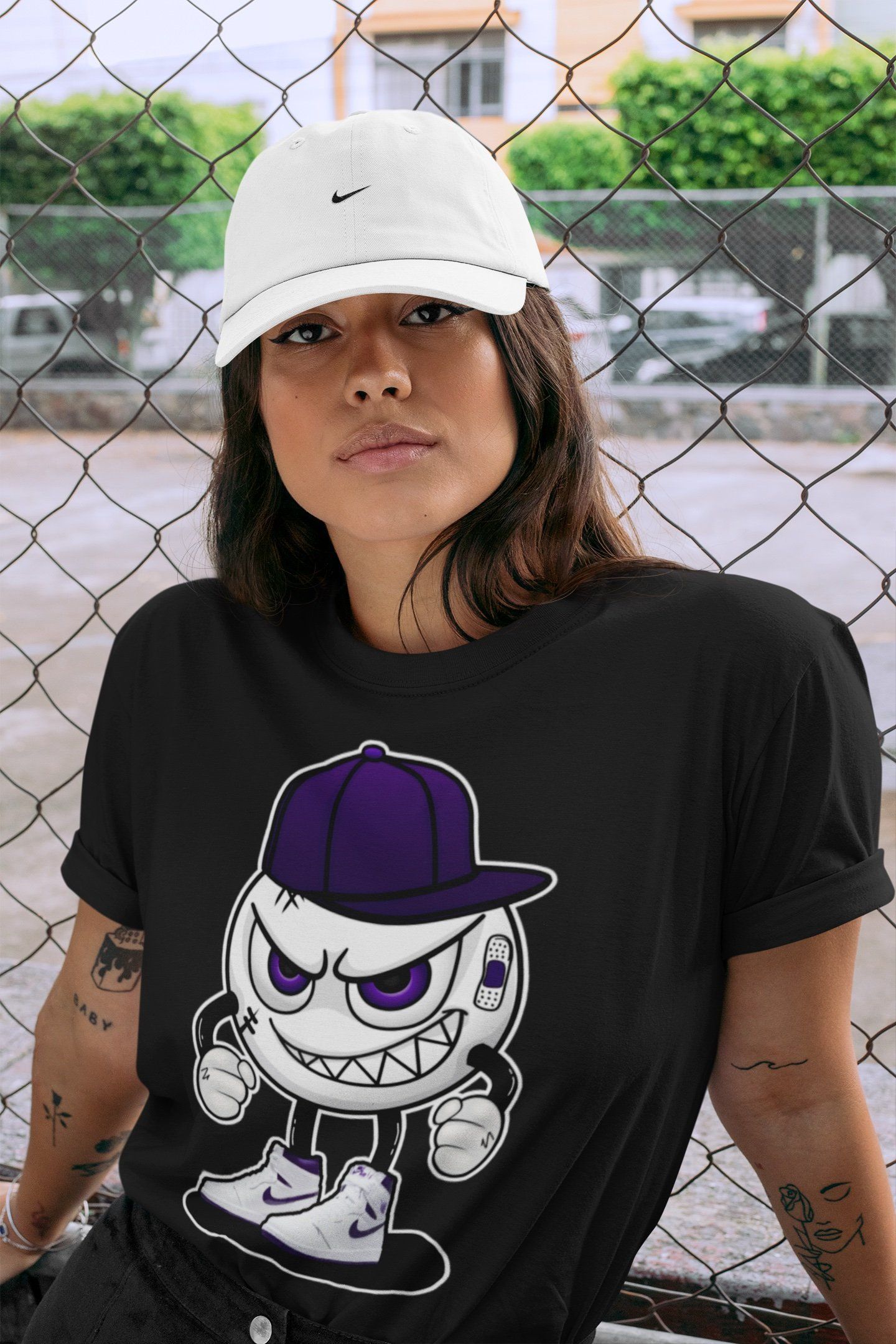 Mischief Unisex Tops - Air Jordan 1 WMNS Court Purple