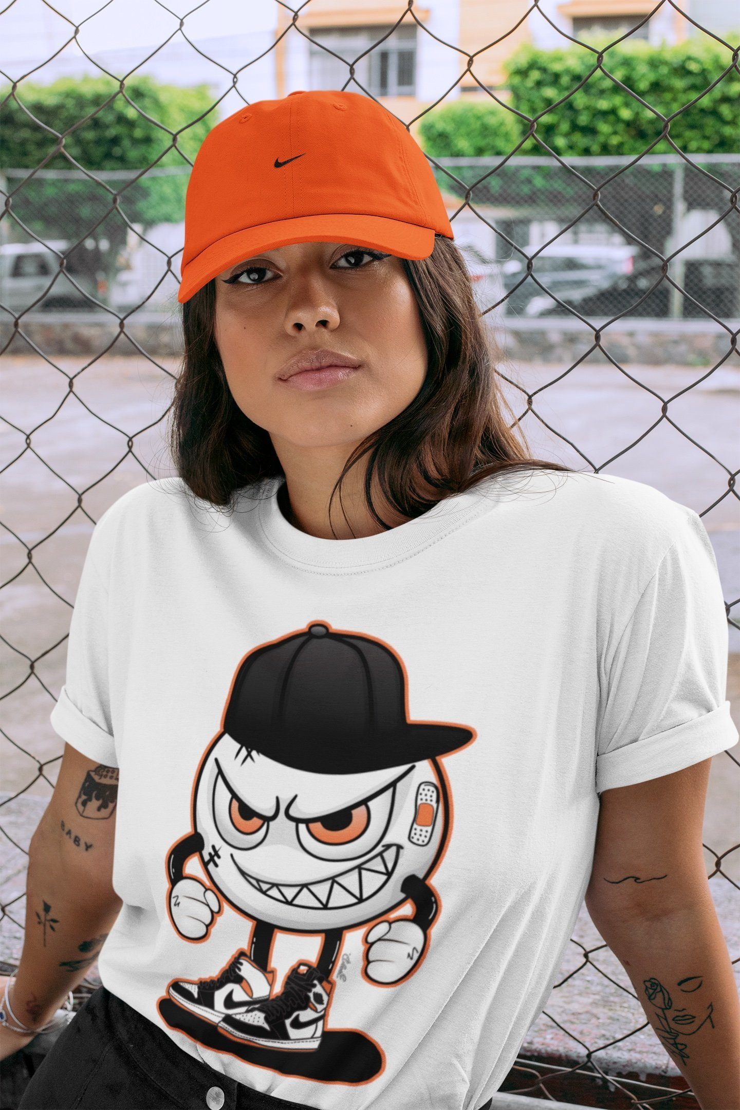 Mischief Unisex Tops - Air Jordan 1 Electro Orange