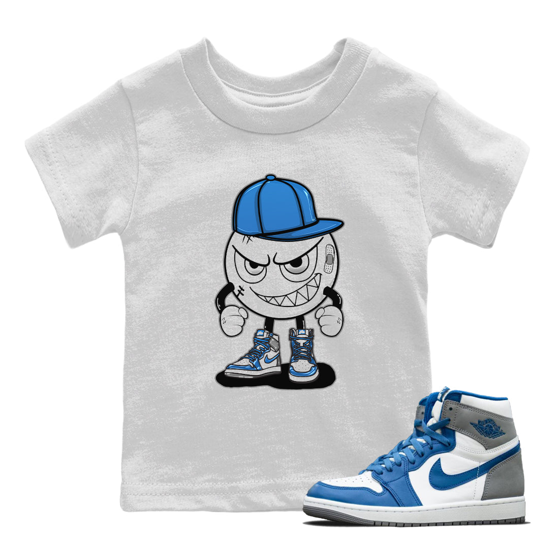 Mischief Kids Tops - Air Jordan 1 True Blue