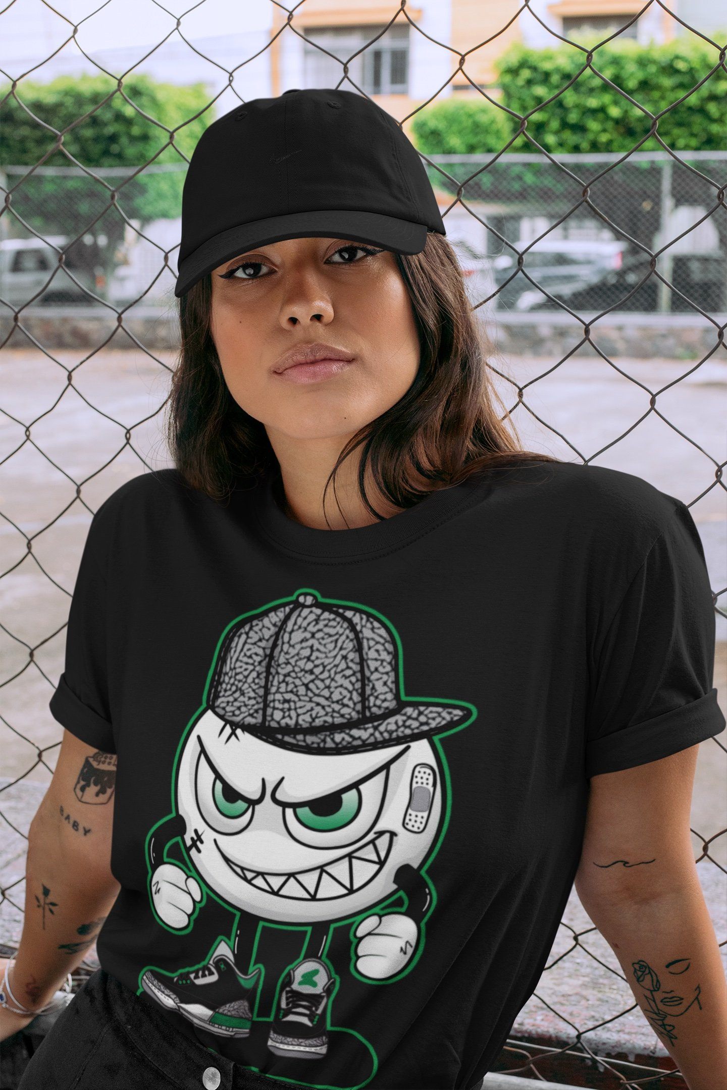 Mischief Unisex Tops - Air Jordan 3 Pine Green