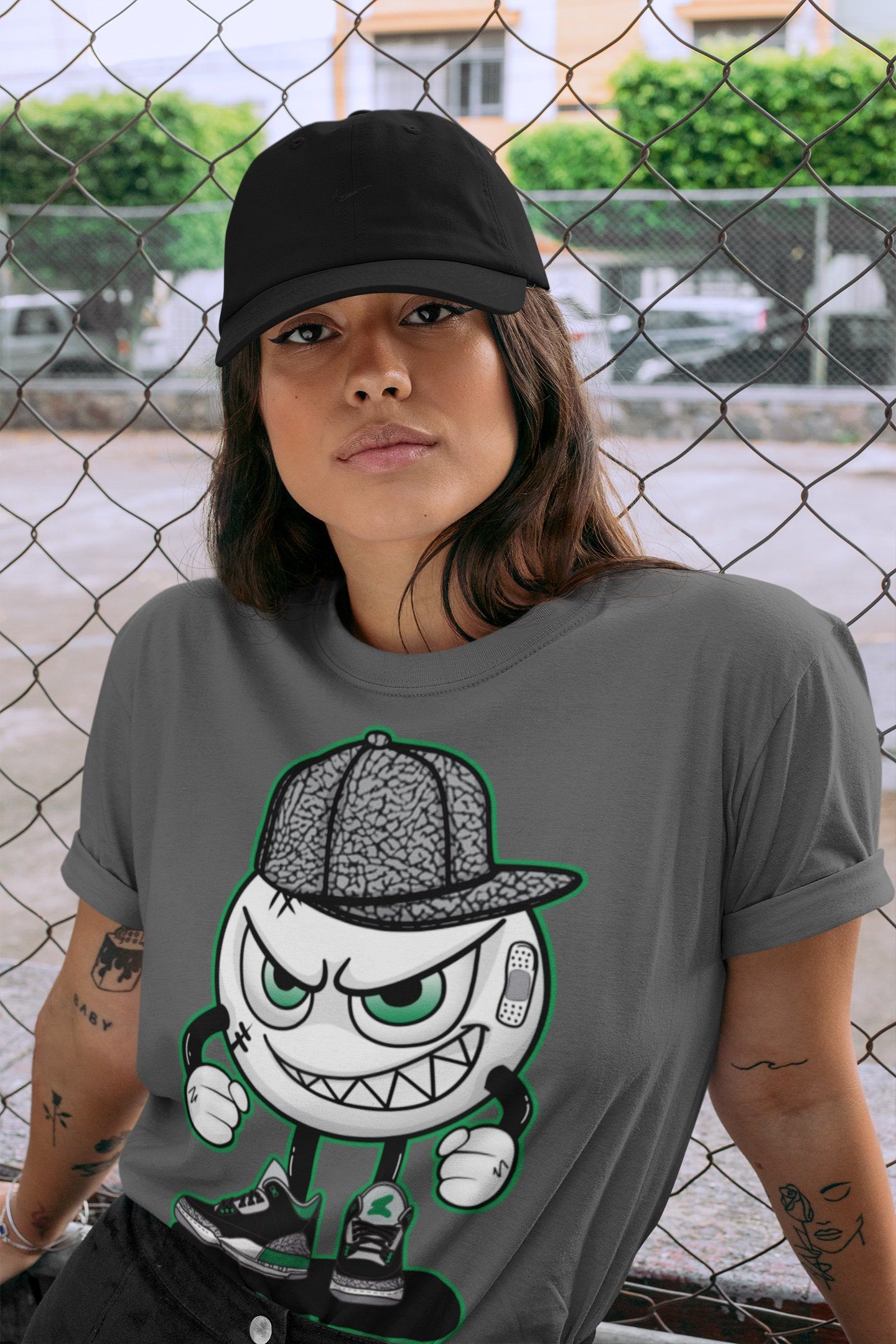 Mischief Unisex Tops - Air Jordan 3 Pine Green