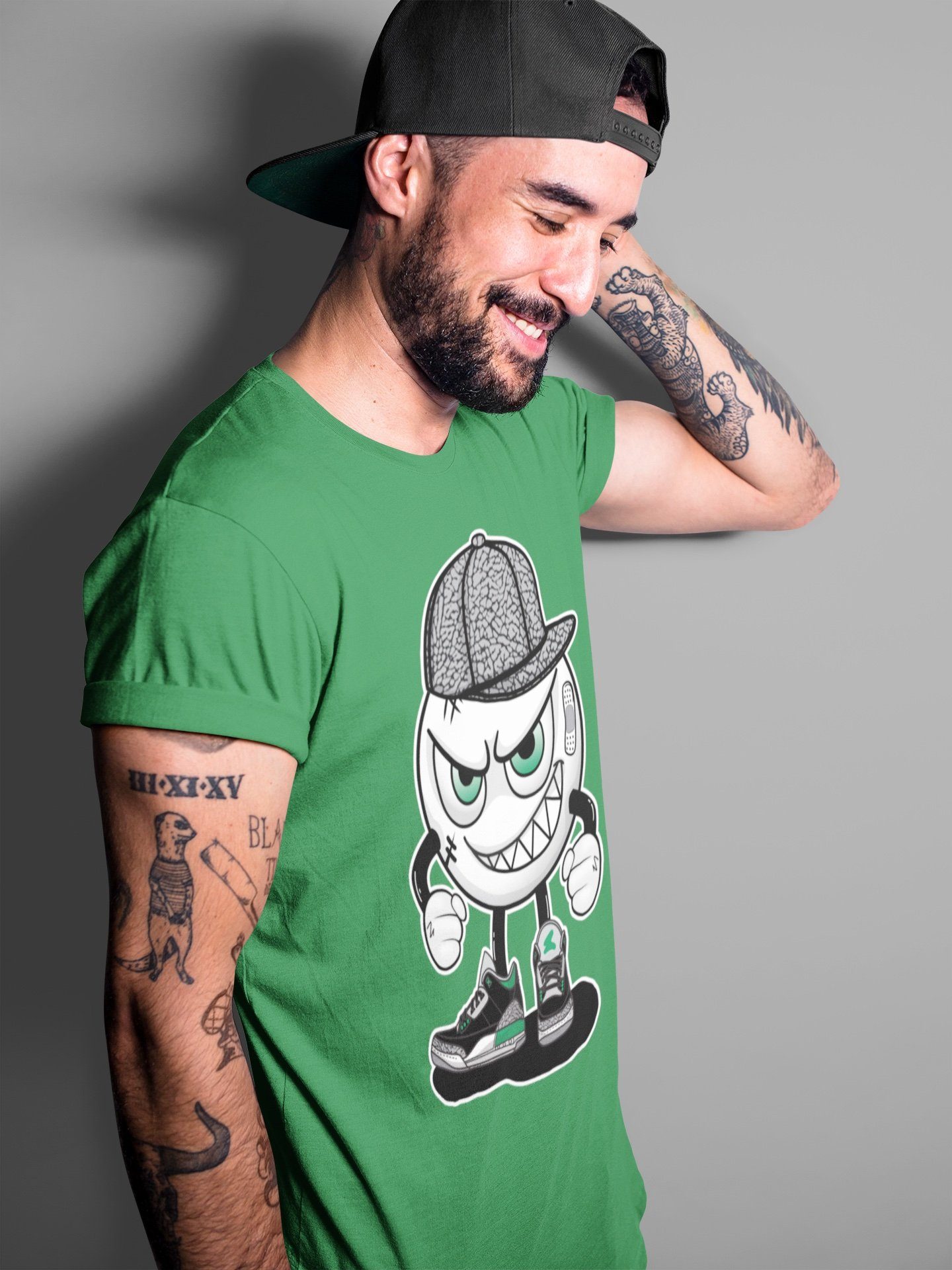 Mischief Unisex Tops - Air Jordan 3 Pine Green