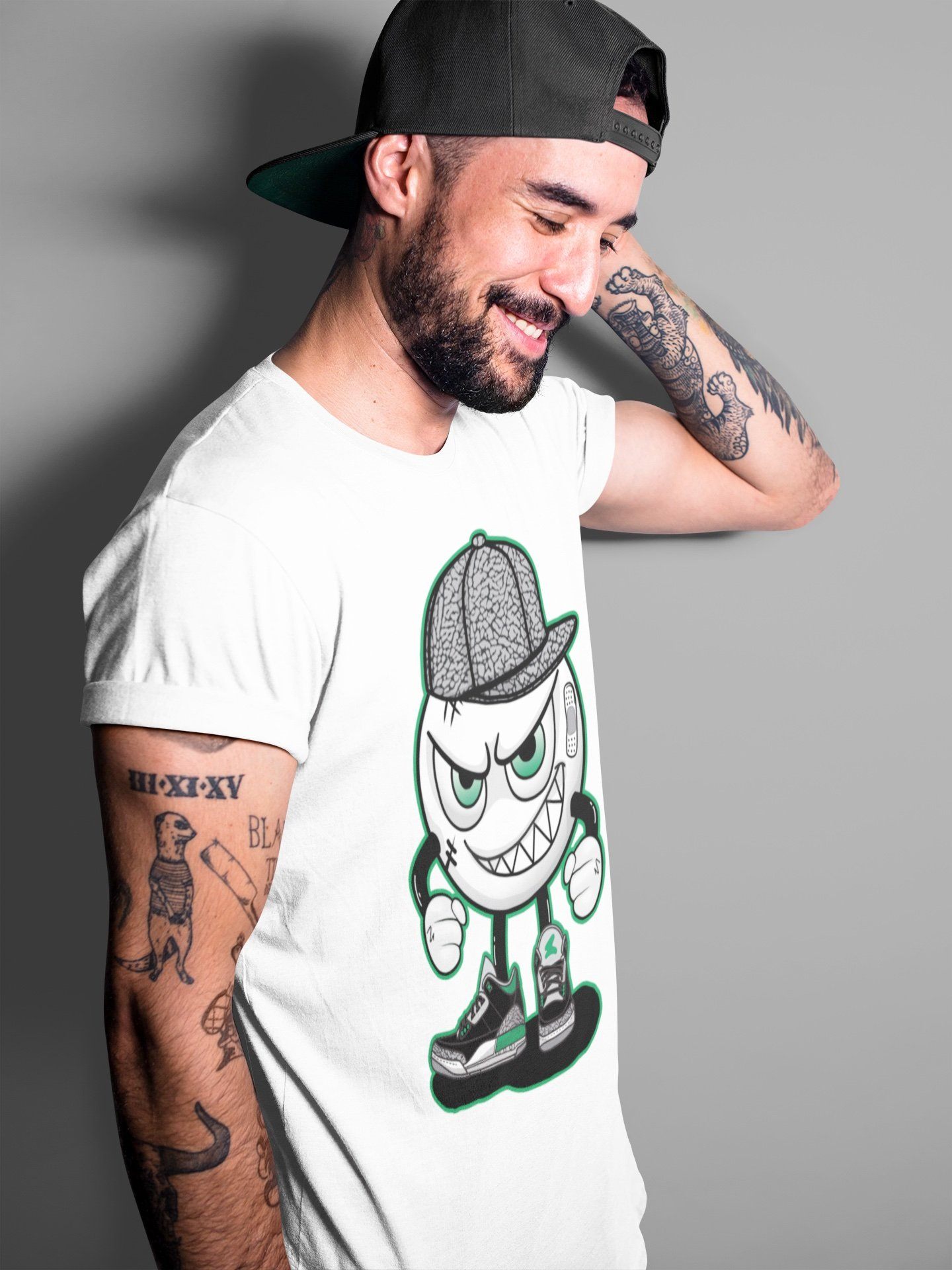 Mischief Unisex Tops - Air Jordan 3 Pine Green