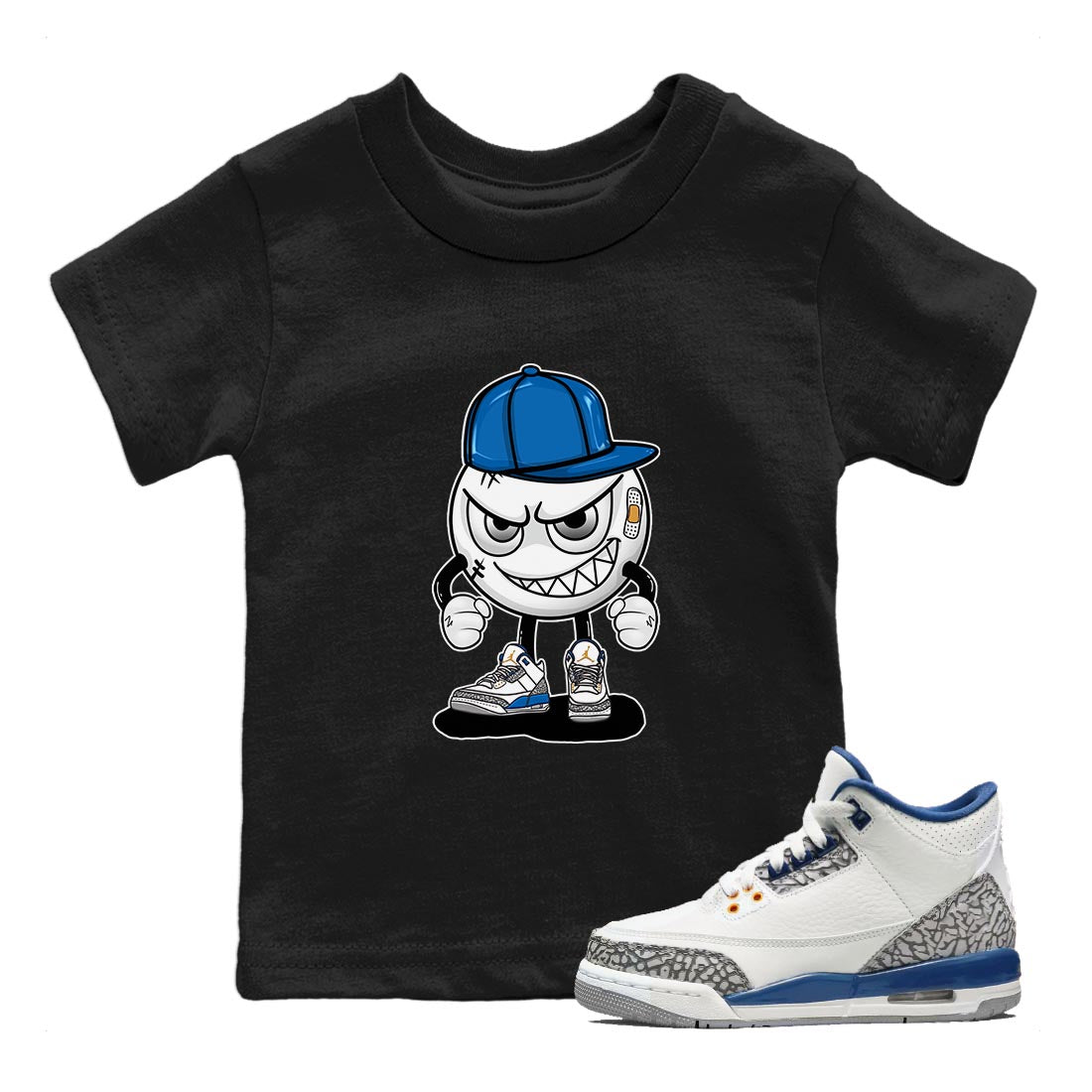 Mischief Kids Tops - Air Jordan 3 Wizards