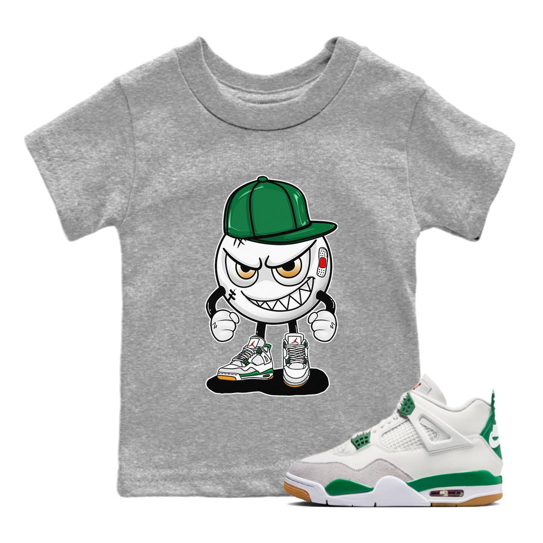 Mischief Kids Tops - Air Jordan 4 Pine Green SB