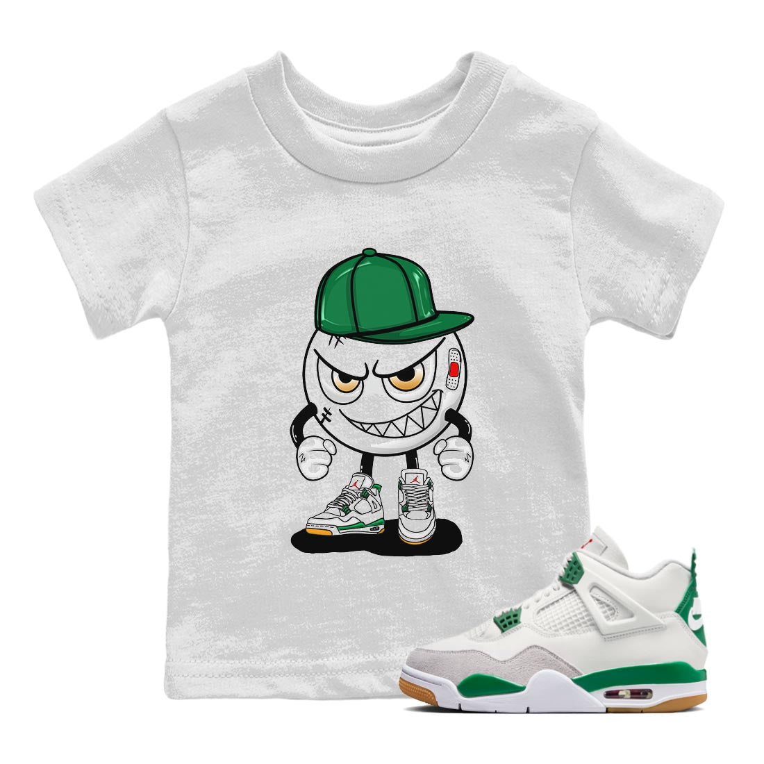 Mischief Kids Tops - Air Jordan 4 Pine Green SB