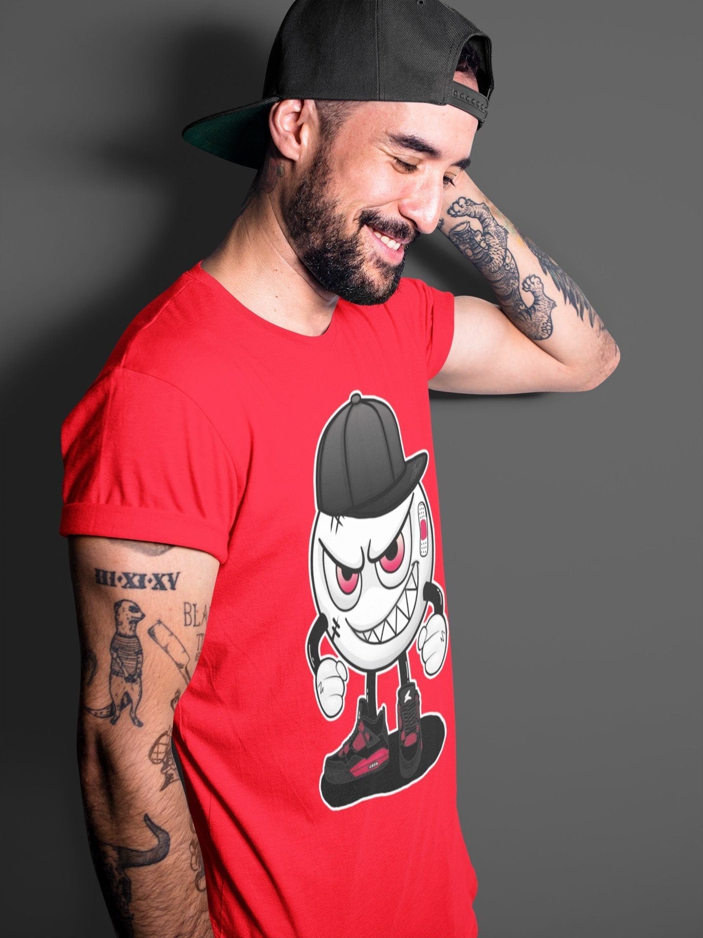 Mischief Unisex Tops - Air Jordan 4 Red Thunder