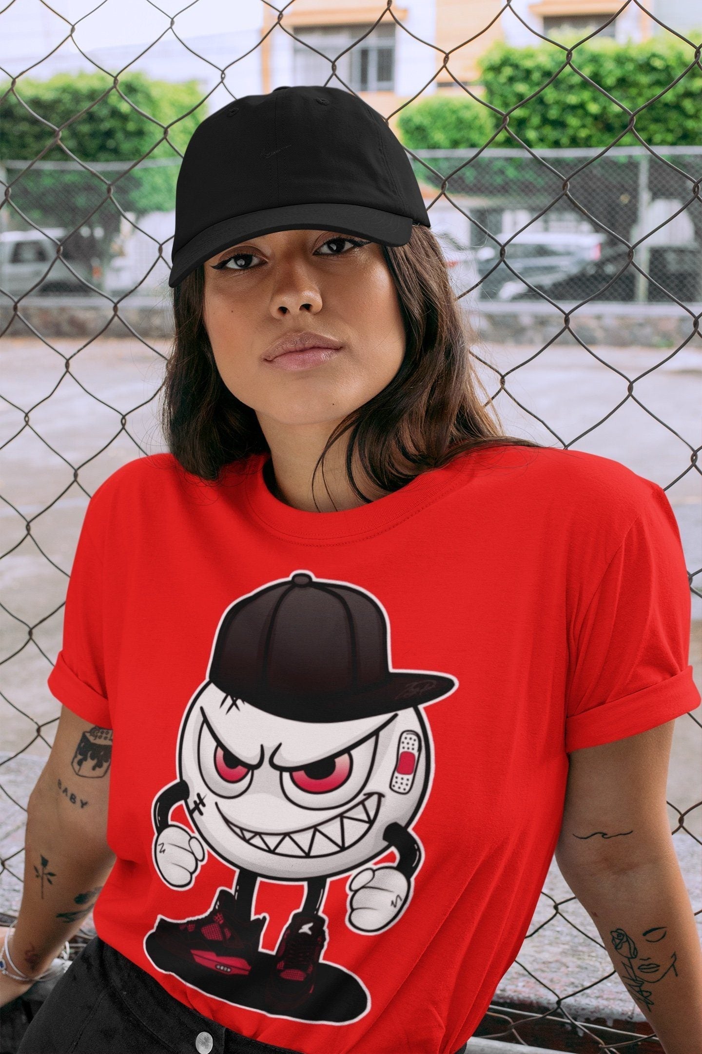 Mischief Unisex Tops - Air Jordan 4 Red Thunder