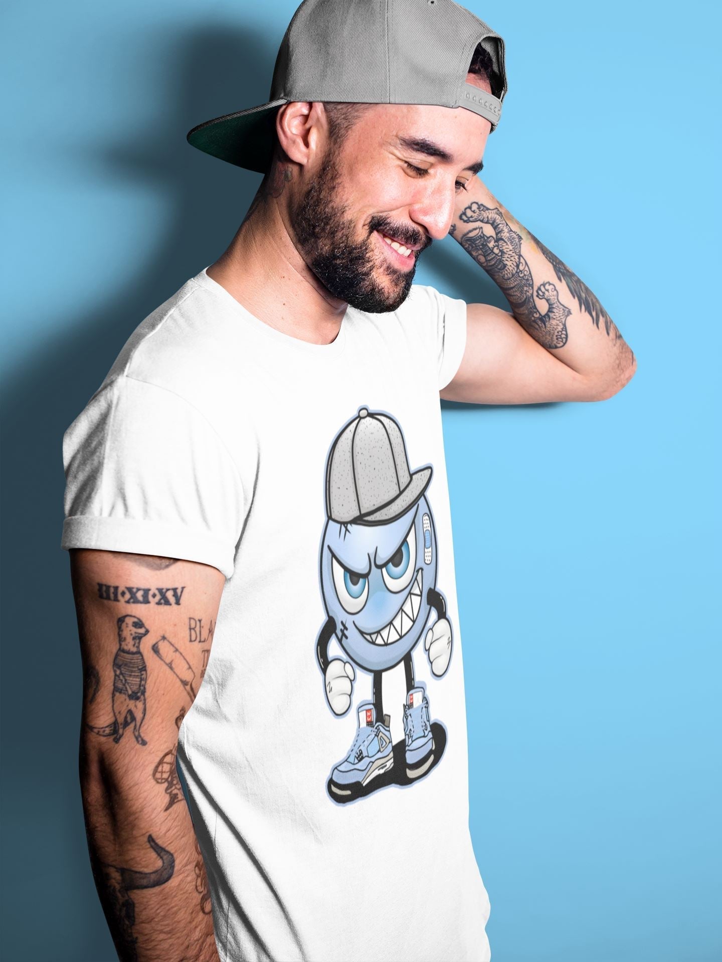 Mischief Unisex Tops - Air Jordan 4 University Blue
