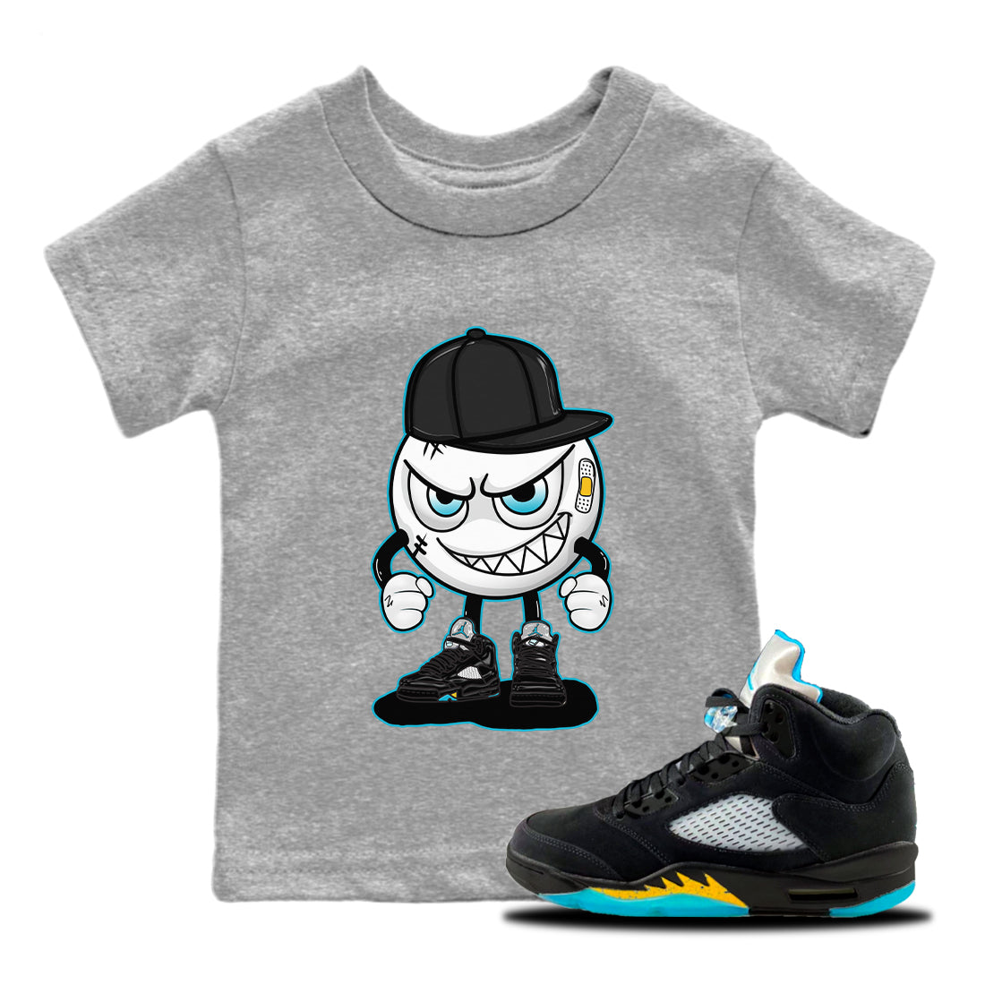 Mischief Kids Tops - Air Jordan 5 Aqua