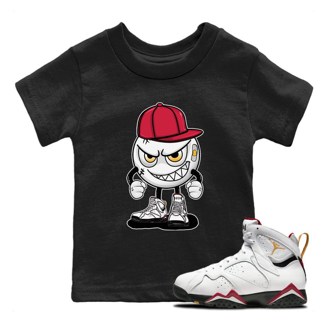 Mischief Kids Tops - Air Jordan 7 Cardinal