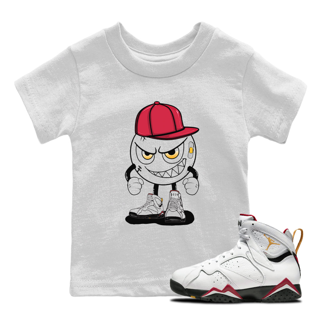 Mischief Kids Tops - Air Jordan 7 Cardinal