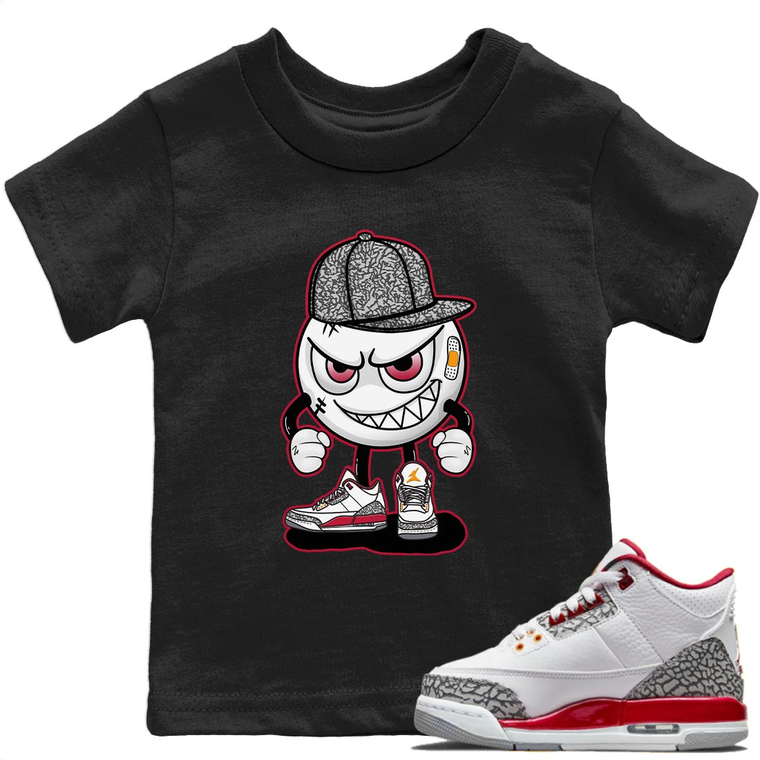 Mischief Kids Tops - Air Jordan 3 Cardinal
