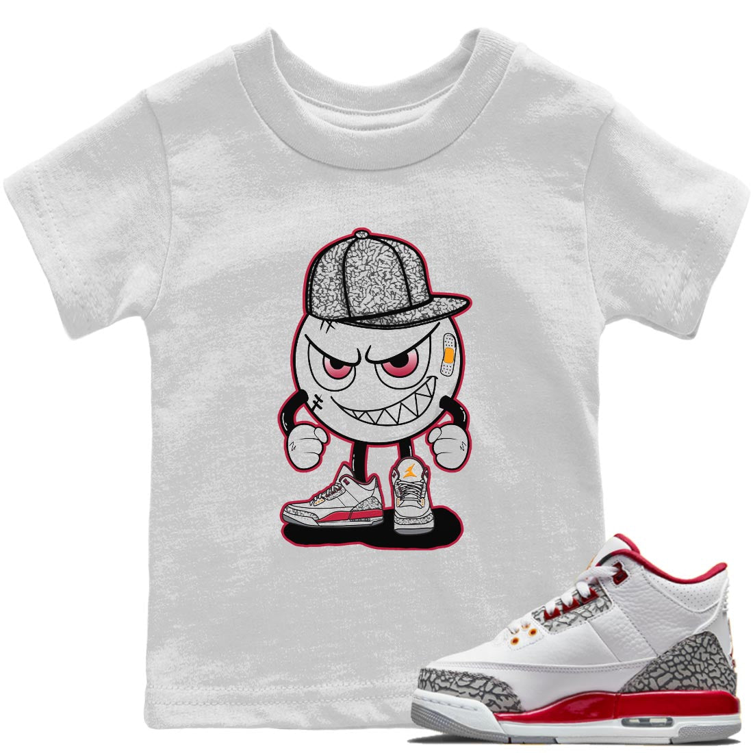 Mischief Kids Tops - Air Jordan 3 Cardinal