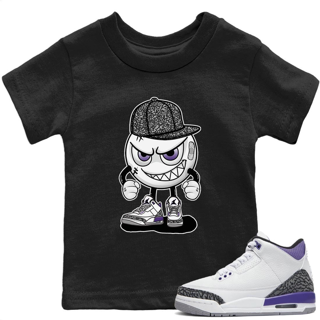 Mischief Kids Tops - Air Jordan 3 Dark Iris