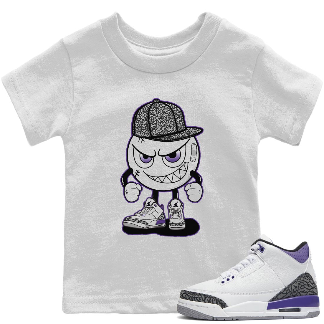 Mischief Kids Tops - Air Jordan 3 Dark Iris