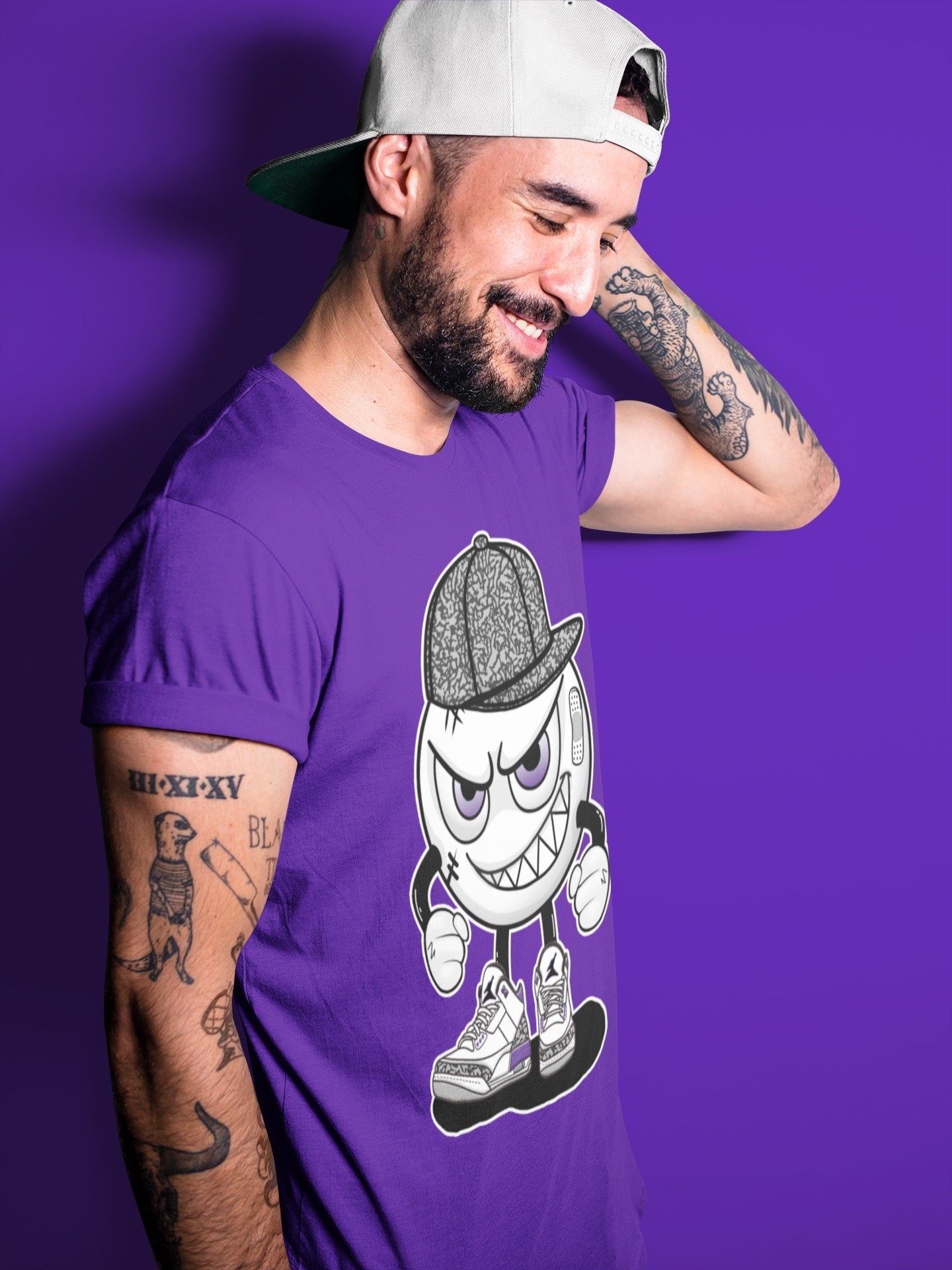 Mischief Unisex Tops - Air Jordan 3 Dark Iris