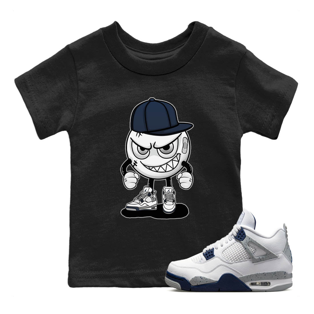 Mischief Kids Tops - Air Jordan 4 Midnight Navy