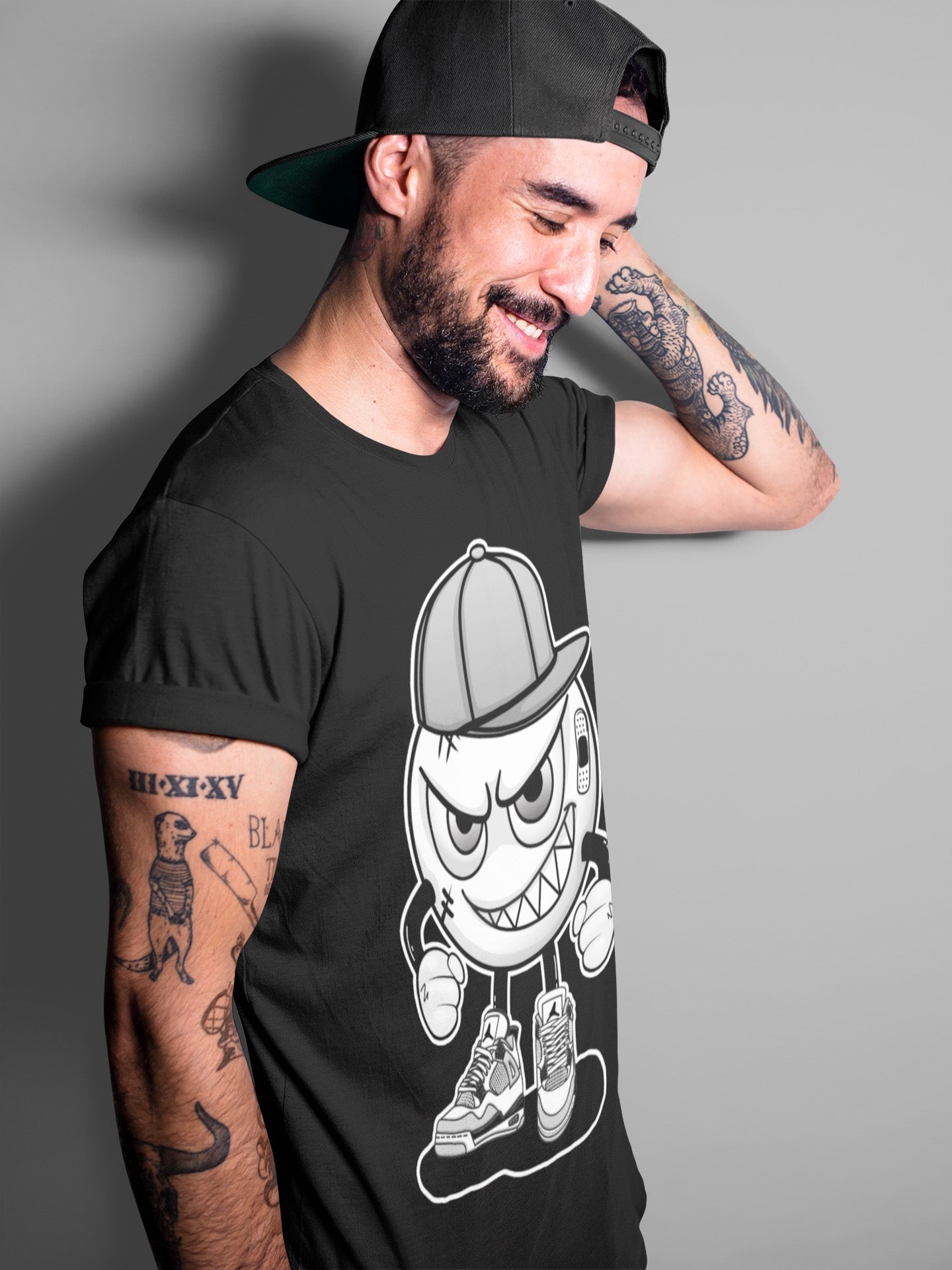 Mischief Unisex Tops - Air Jordan 4 Military Black