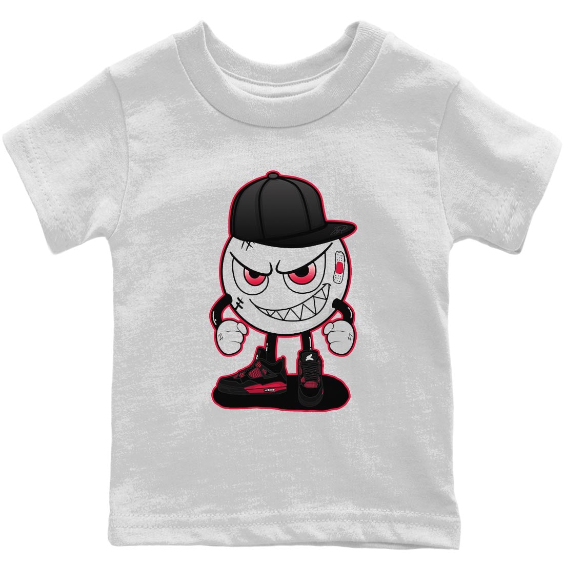 Mischief Kids Tops - Air Jordan 4 Red Thunder