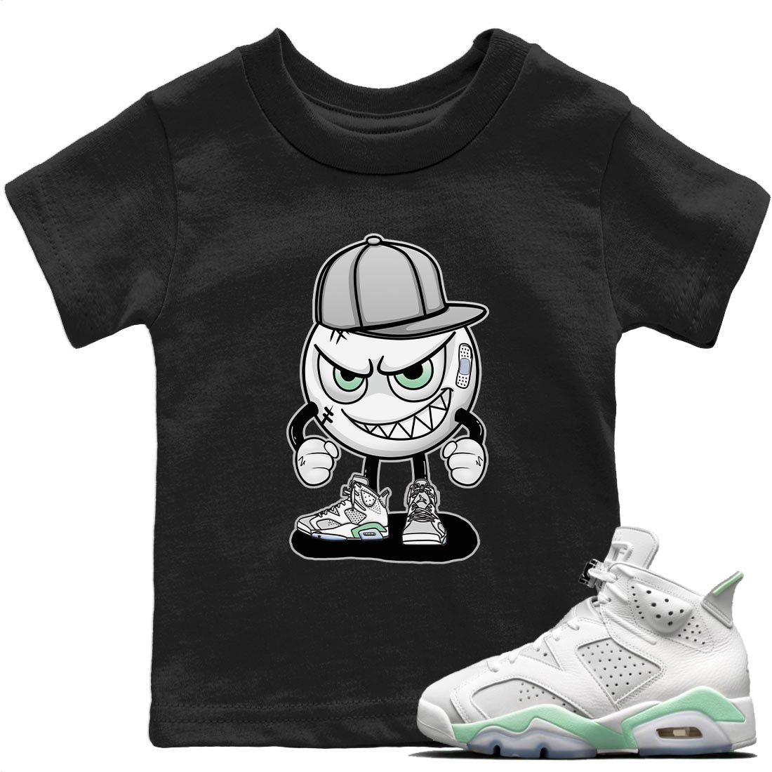 Mischief Kids Tops - Air Jordan 6 Mint Foam