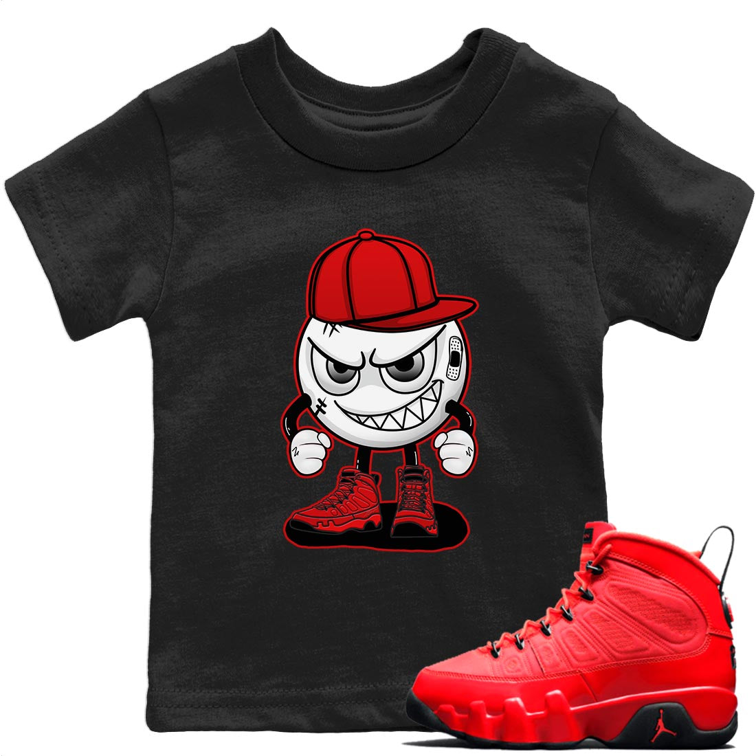 Mischief Kids Tops - Air Jordan 9 Chile Red