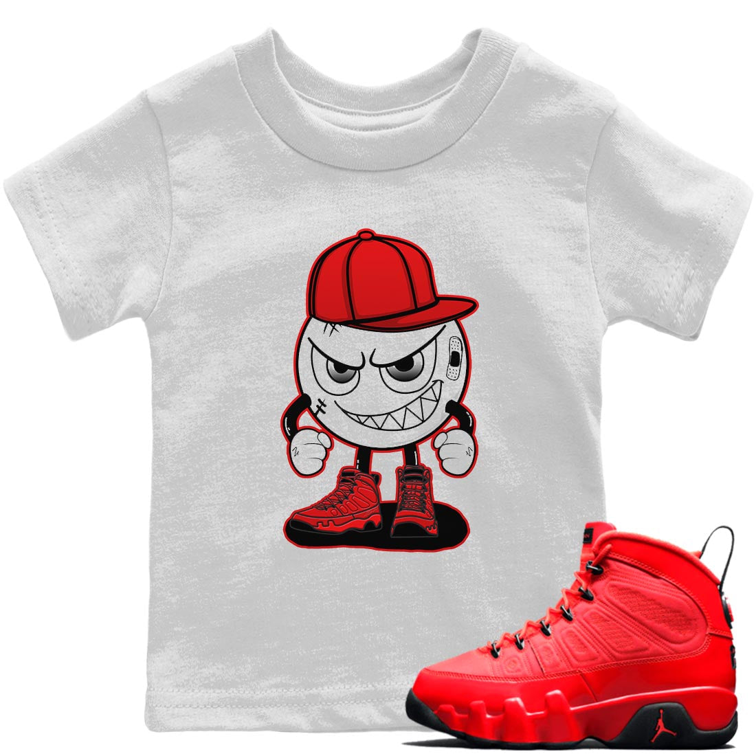 Mischief Kids Tops - Air Jordan 9 Chile Red