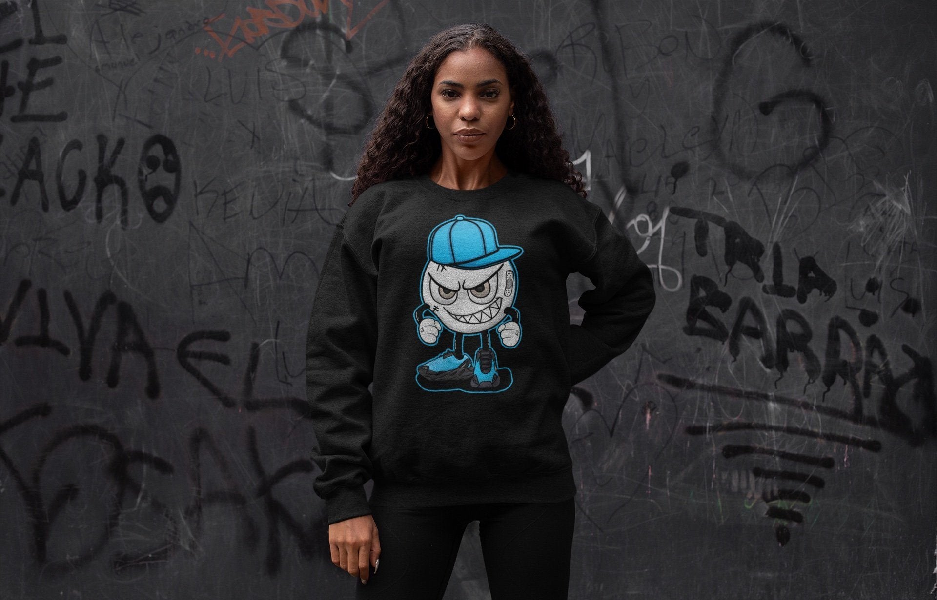 Mischief Unisex Tops - Yeezy 700 Bright Cyan