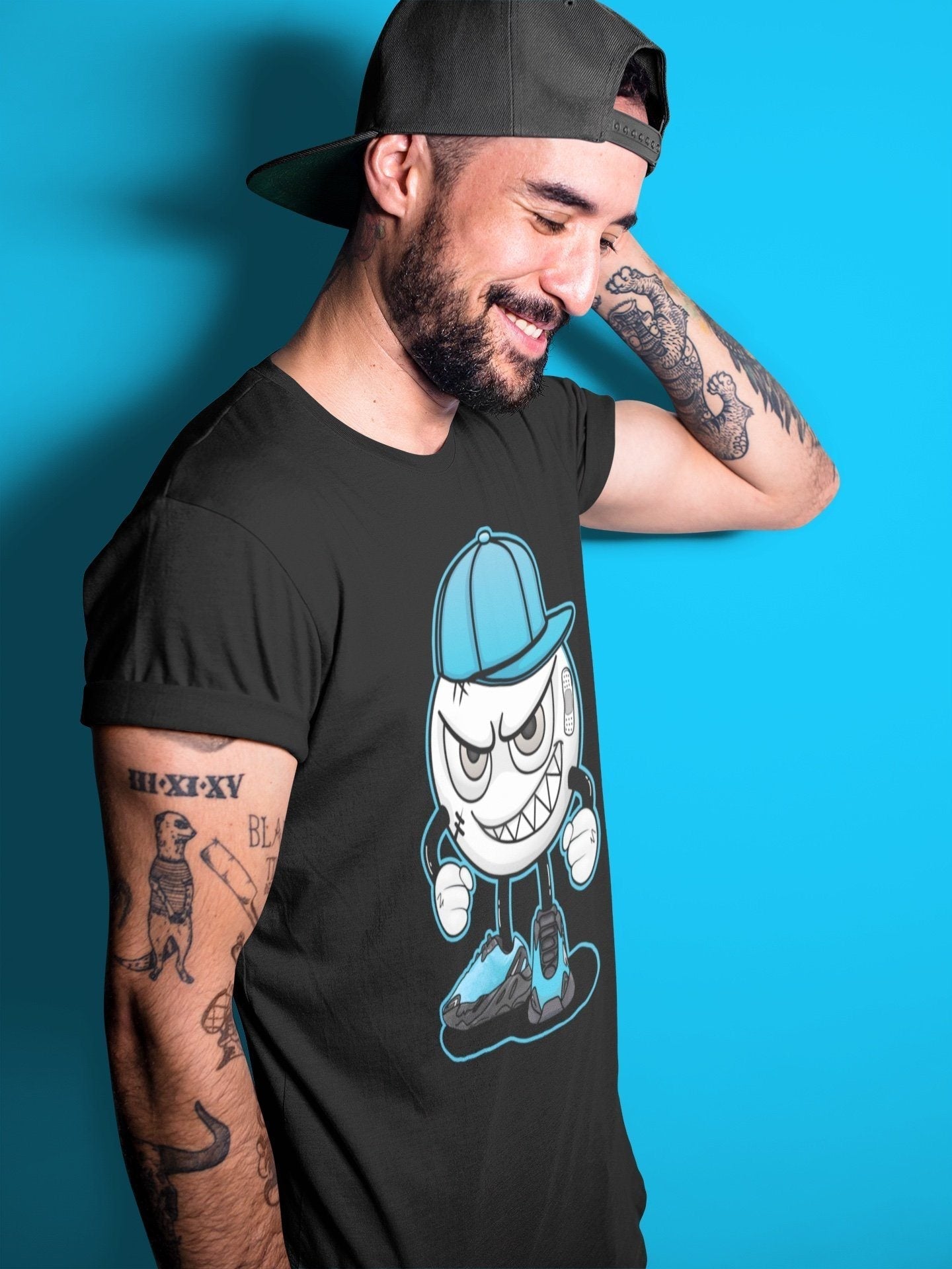 Mischief Unisex Tops - Yeezy 700 Bright Cyan