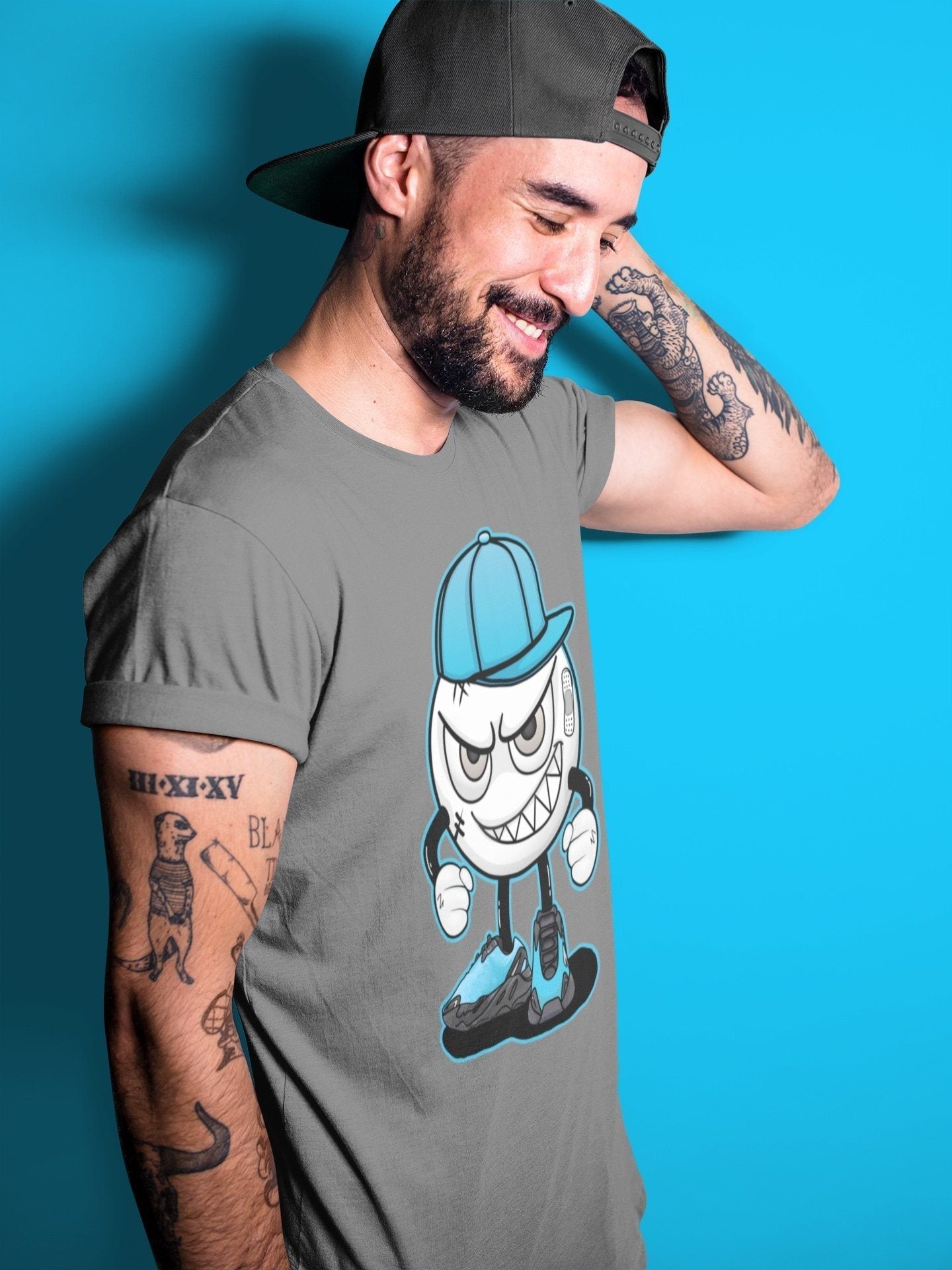Mischief Unisex Tops - Yeezy 700 Bright Cyan