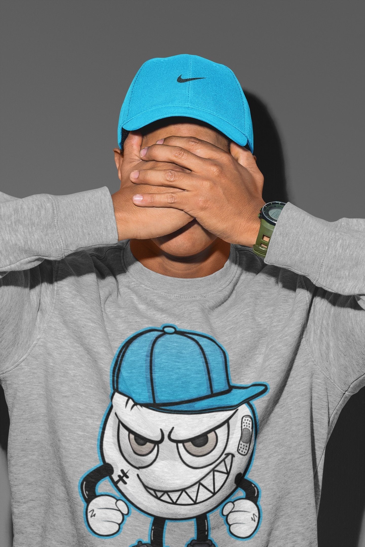 Mischief Unisex Tops - Yeezy 700 Bright Cyan