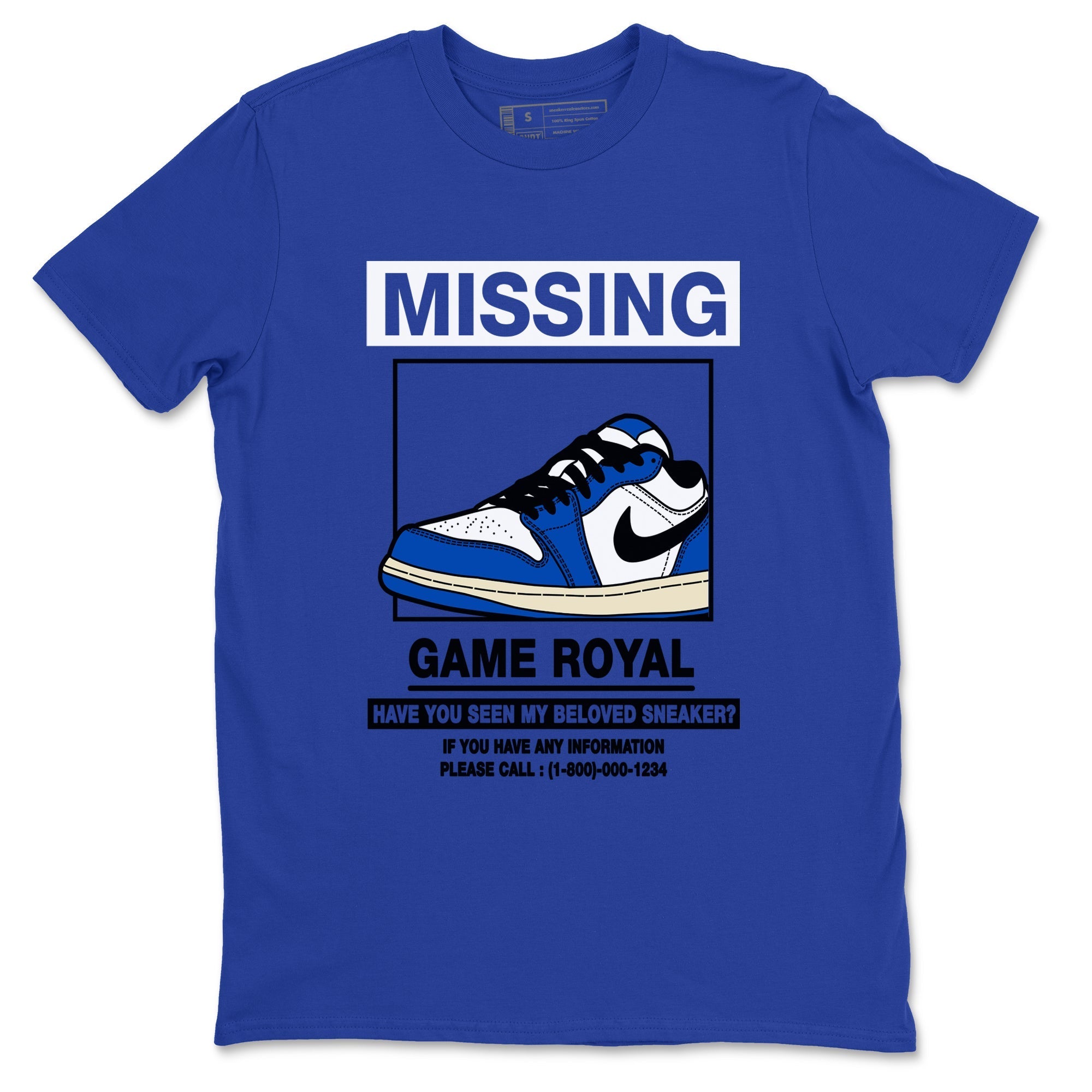 Missing snkmatch snkmatch Tees - Air Jordan 1 Game Royal