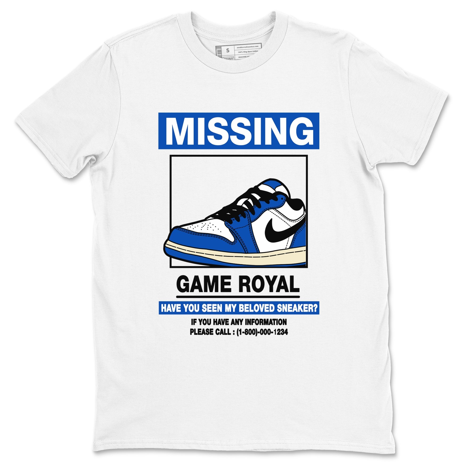 Missing snkmatch snkmatch Tees - Air Jordan 1 Game Royal