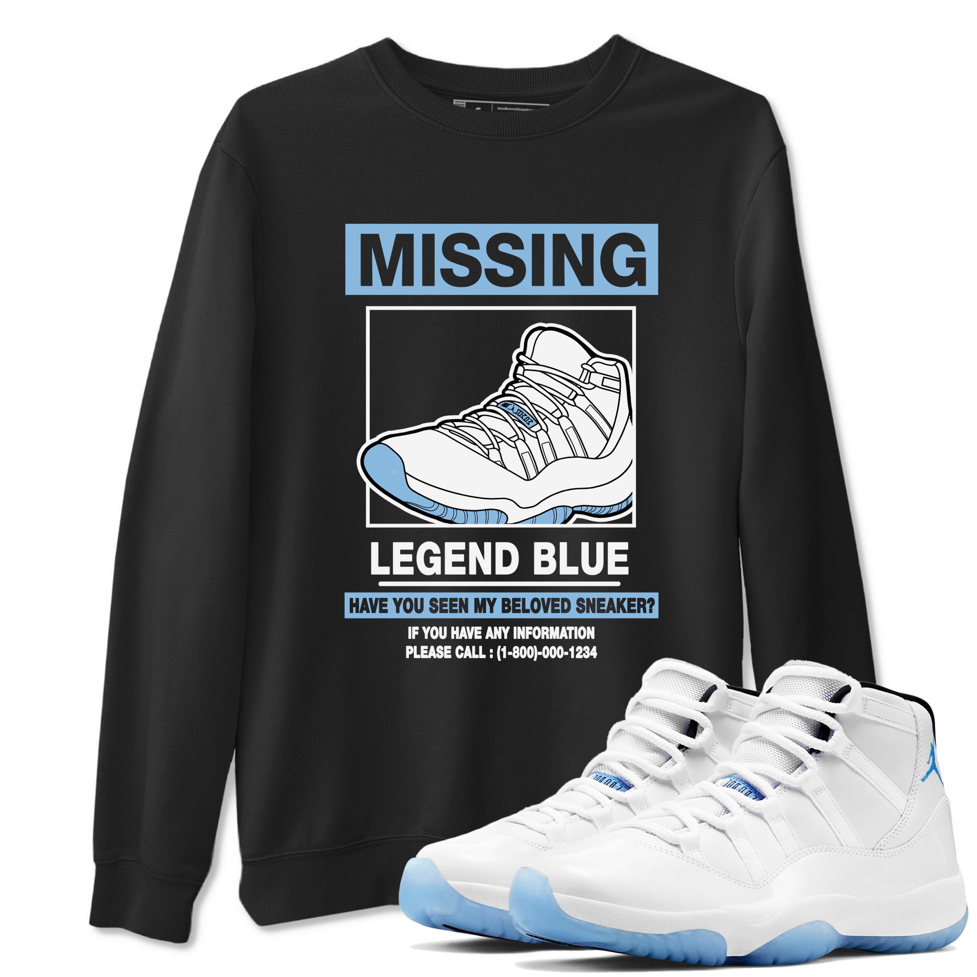 Missing snkmatch snkmatch Tees - Air Jordan 11 Legend Blue
