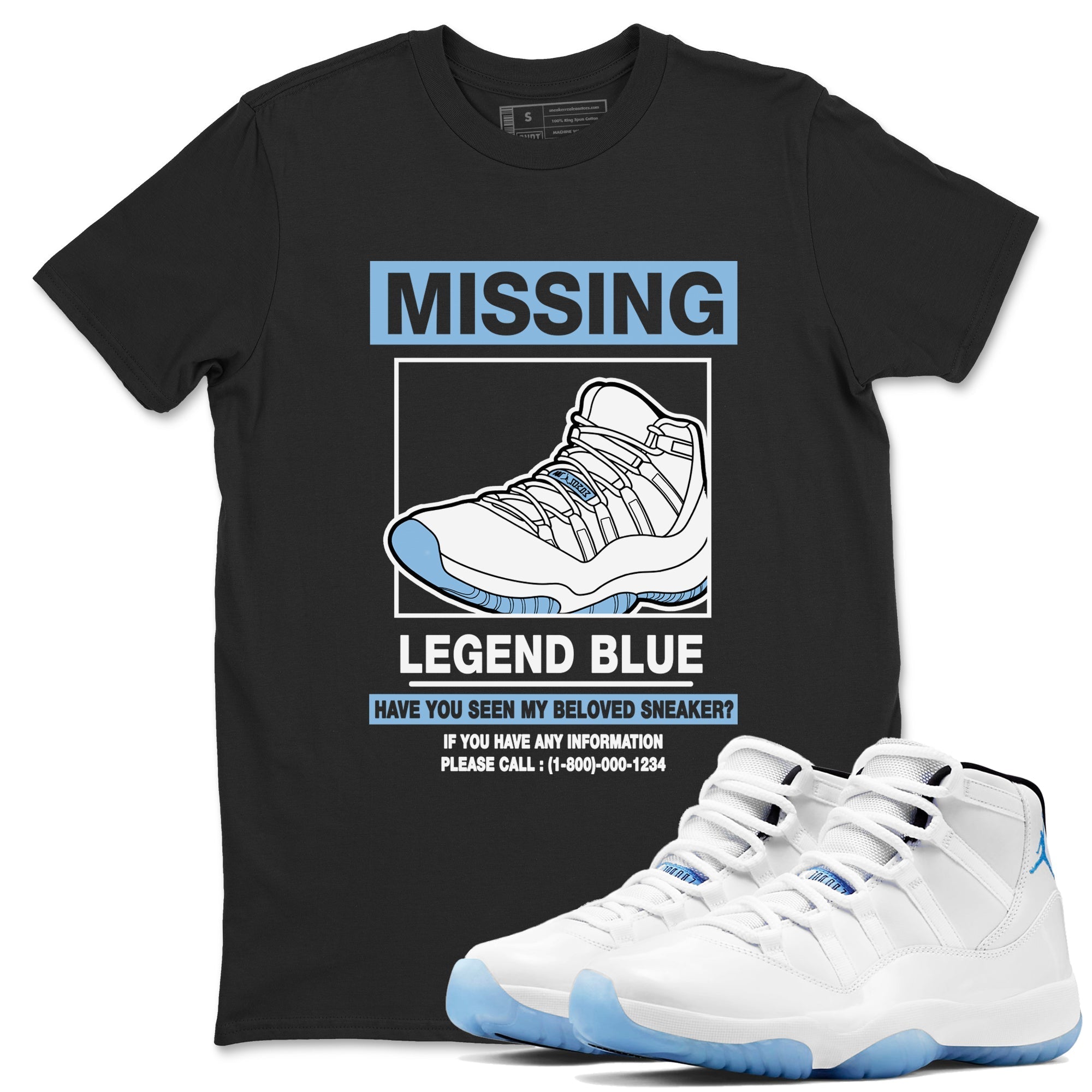 Missing snkmatch snkmatch Tees - Air Jordan 11 Legend Blue