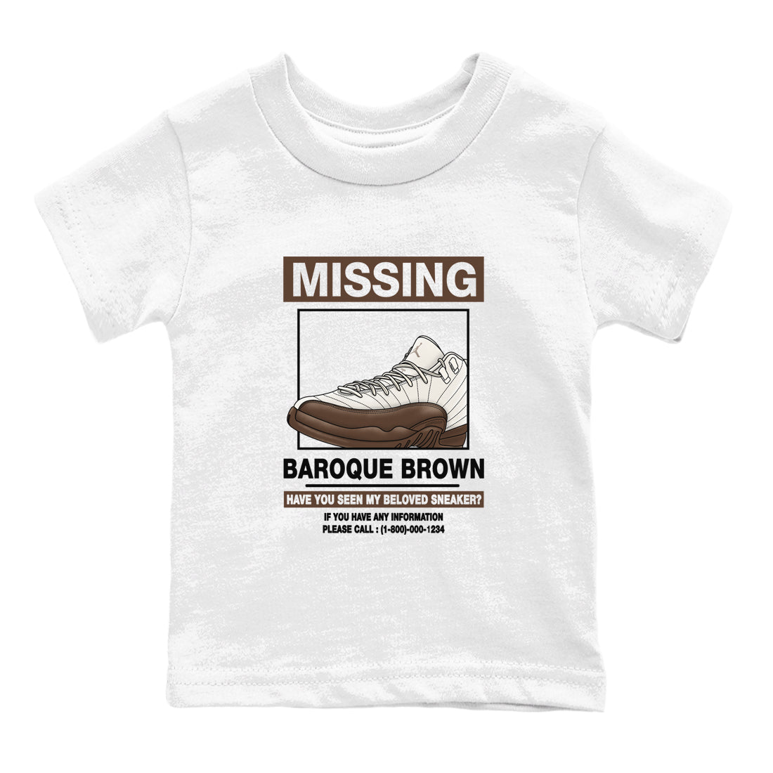 Missing snkmatch snkmatch Tees Kids - Air Jordan 12 Baroque Brown