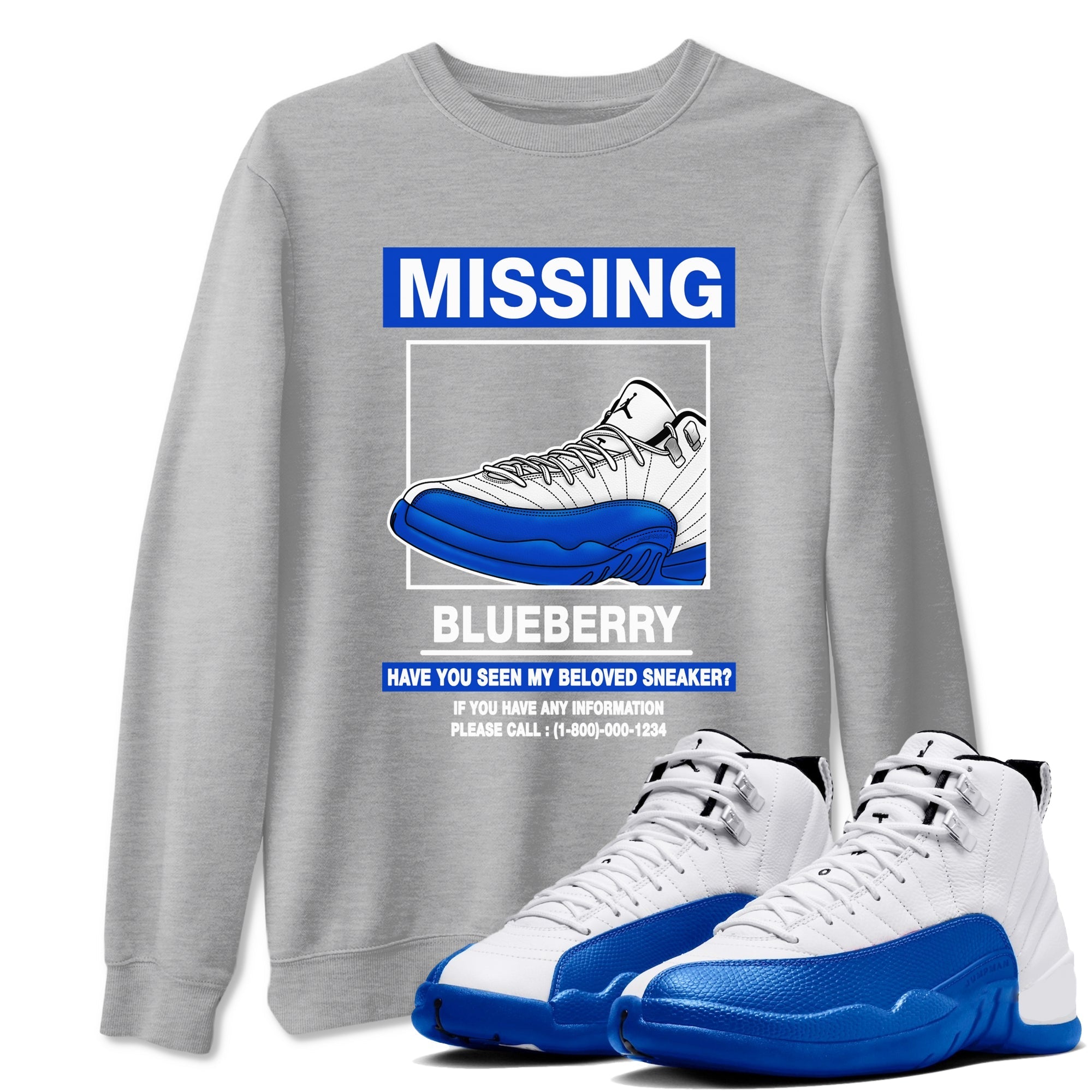 Missing snkmatch snkmatch Tees - Air Jordan 12 Blueberry