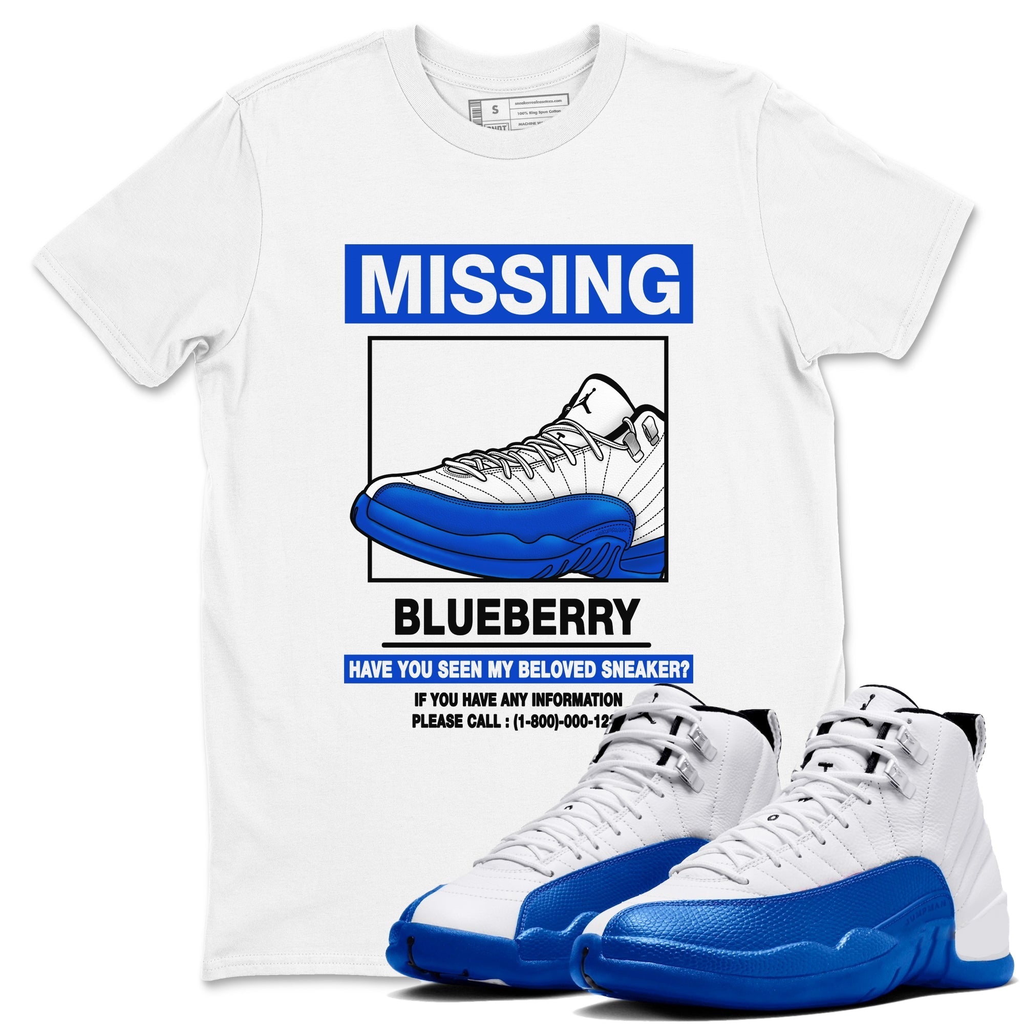 Missing snkmatch snkmatch Tees - Air Jordan 12 Blueberry