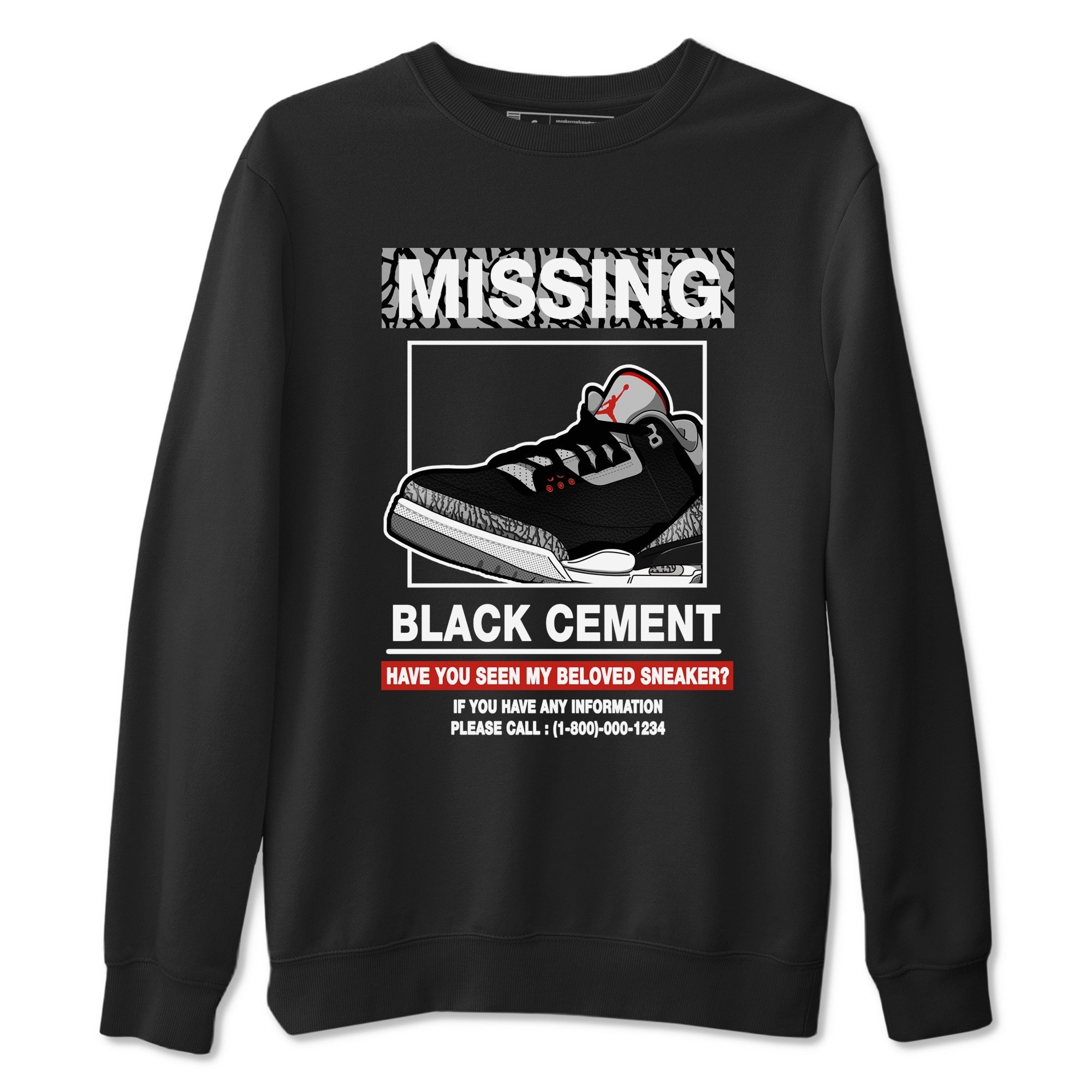 Missing snkmatch snkmatch Tees - Air Jordan 3 Black Cement