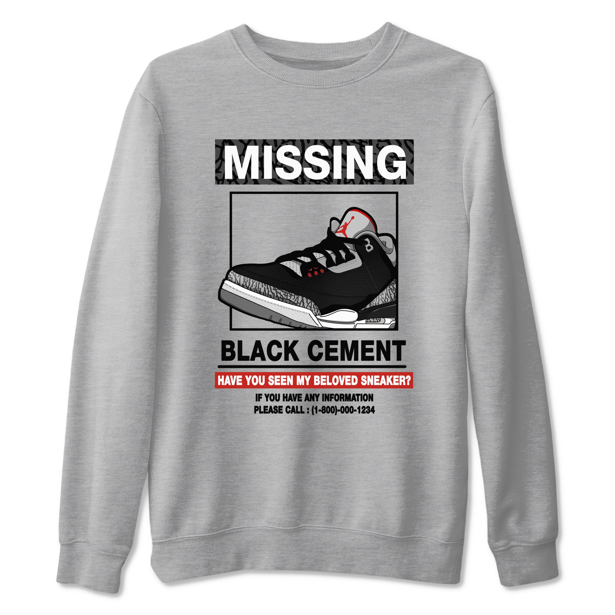 Missing snkmatch snkmatch Tees - Air Jordan 3 Black Cement