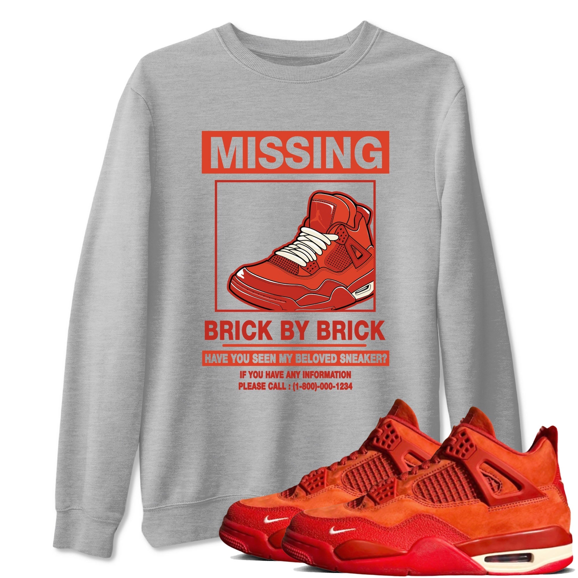 Missing snkmatch snkmatch Tees - Air Jordan 4 Brick By Brick