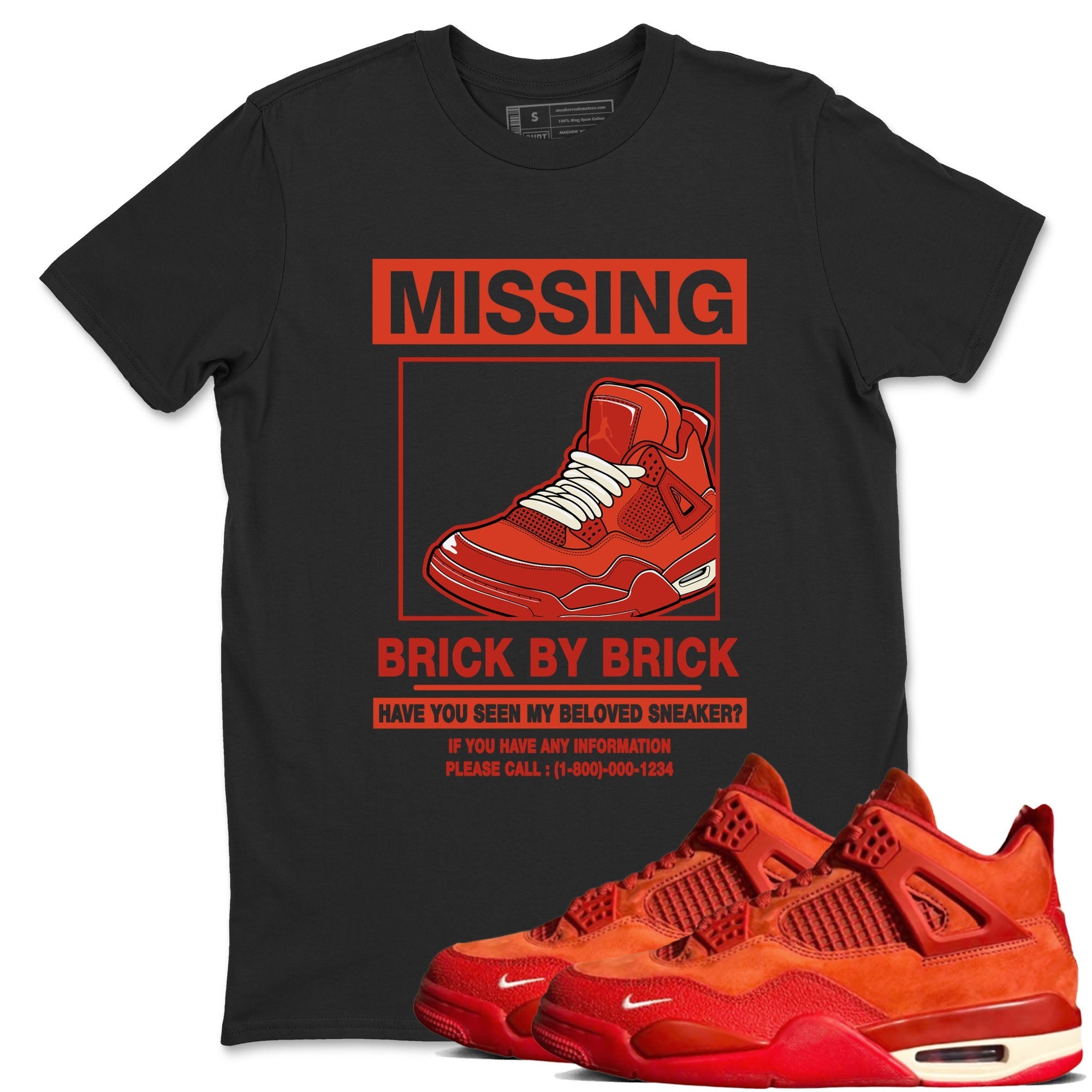Missing snkmatch snkmatch Tees - Air Jordan 4 Brick By Brick