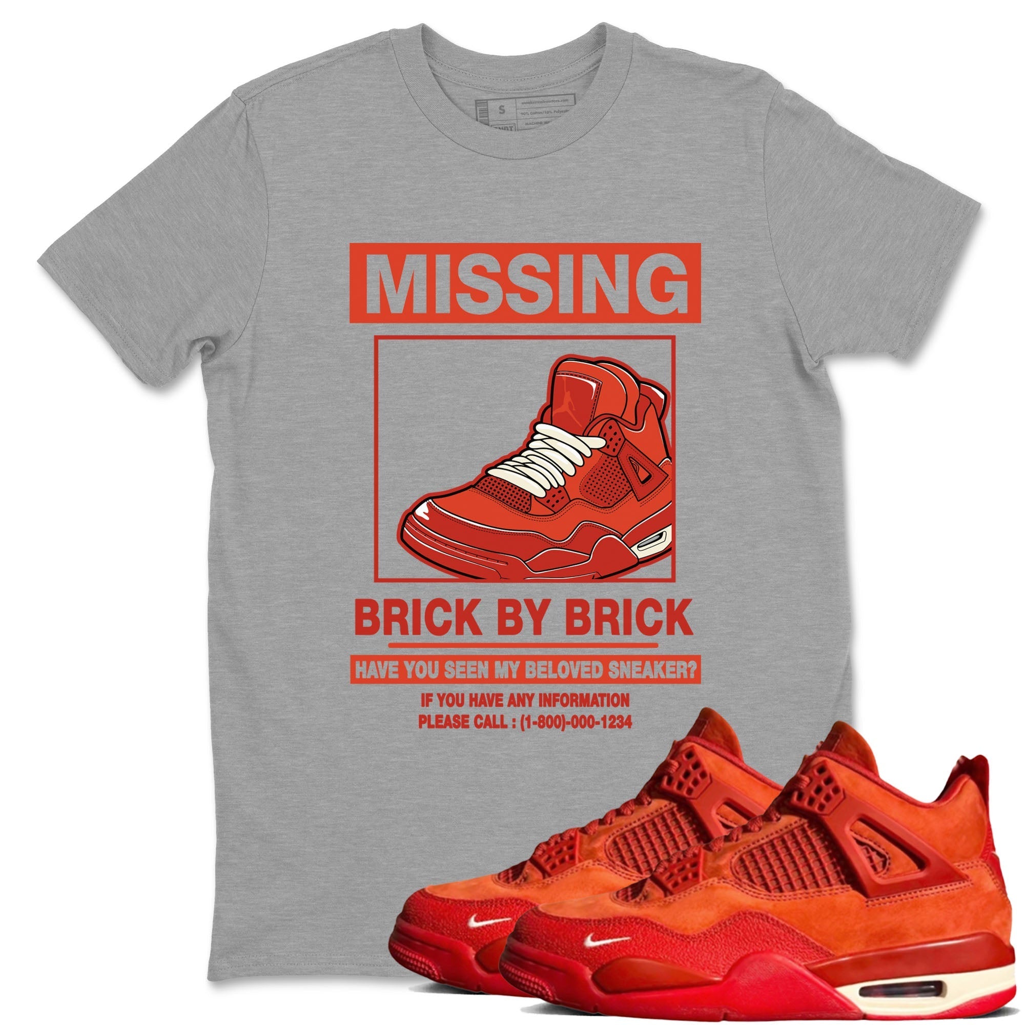 Missing snkmatch snkmatch Tees - Air Jordan 4 Brick By Brick