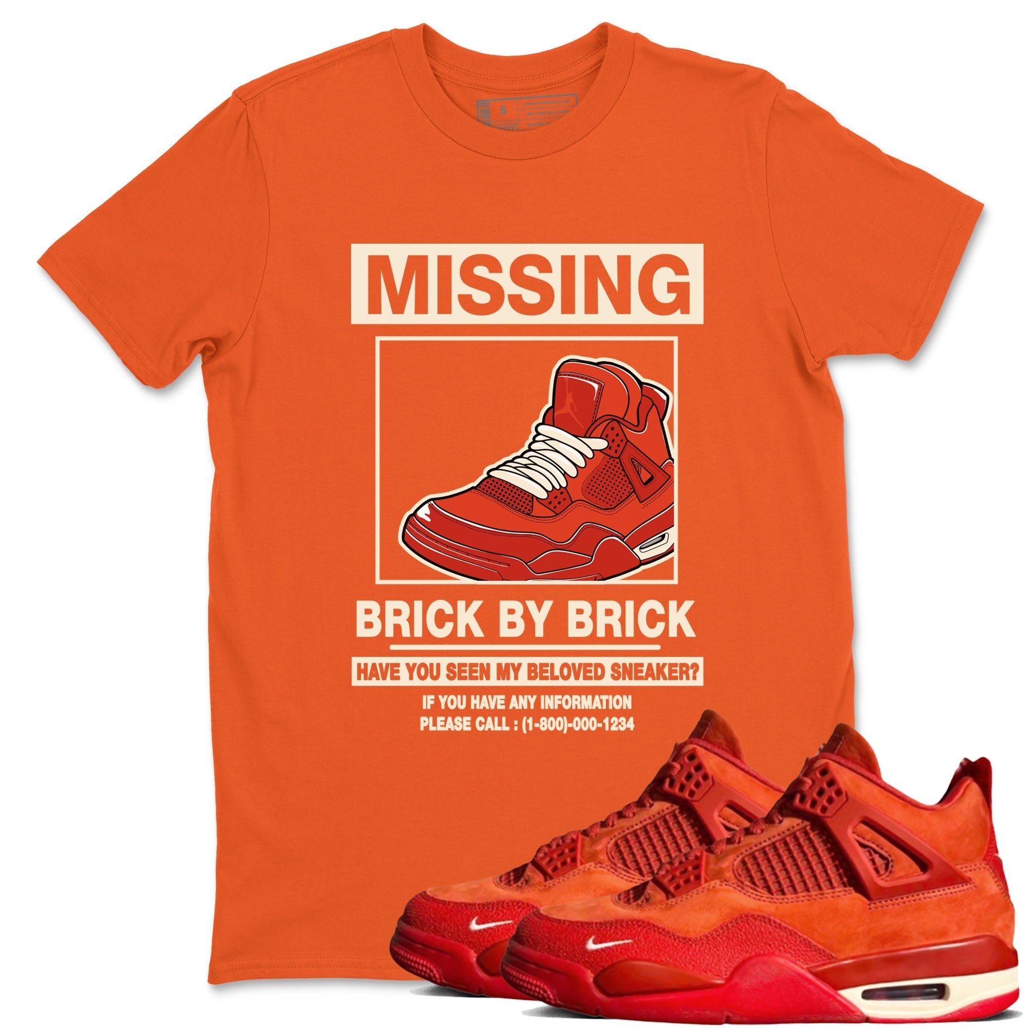 Missing snkmatch snkmatch Tees - Air Jordan 4 Brick By Brick