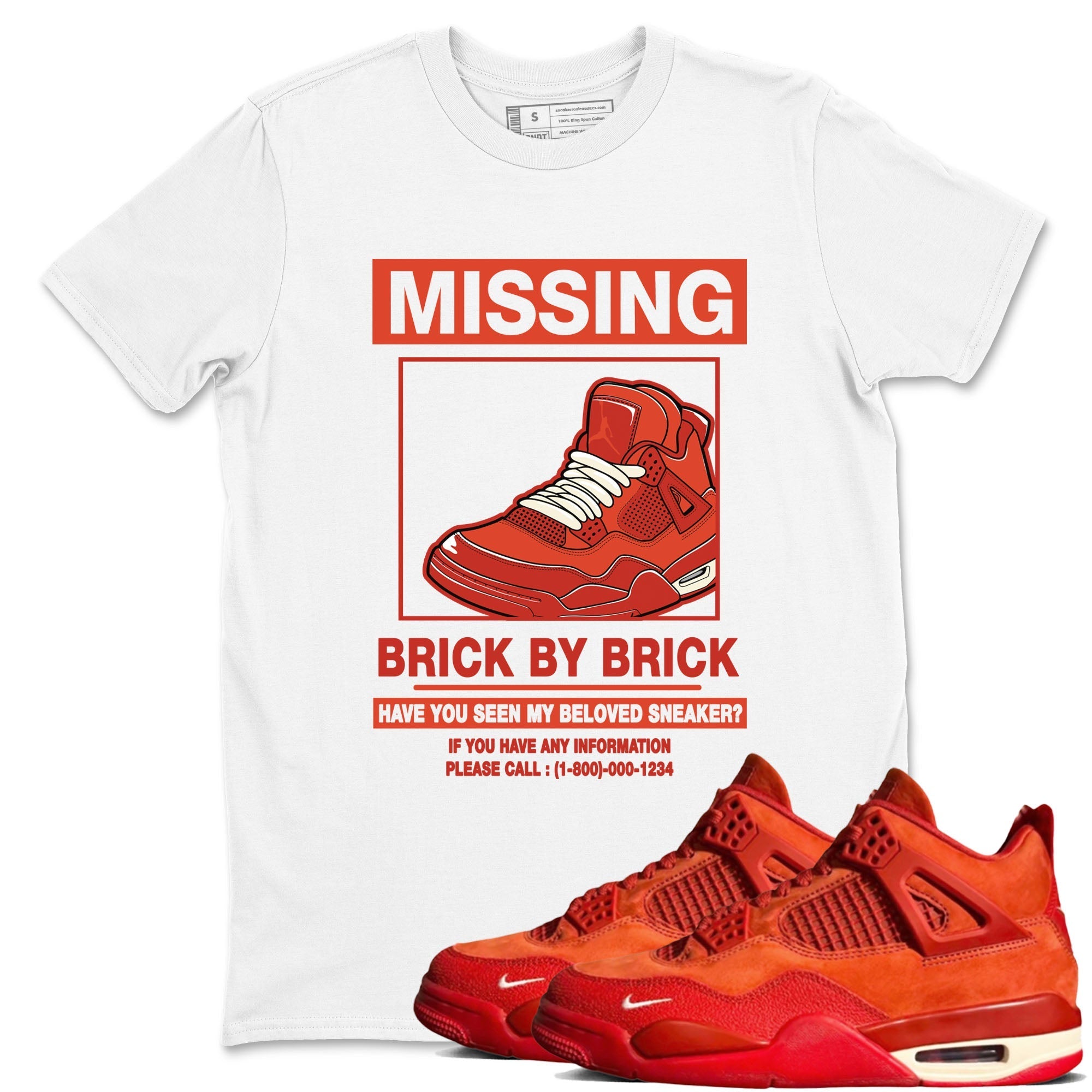 Missing snkmatch snkmatch Tees - Air Jordan 4 Brick By Brick