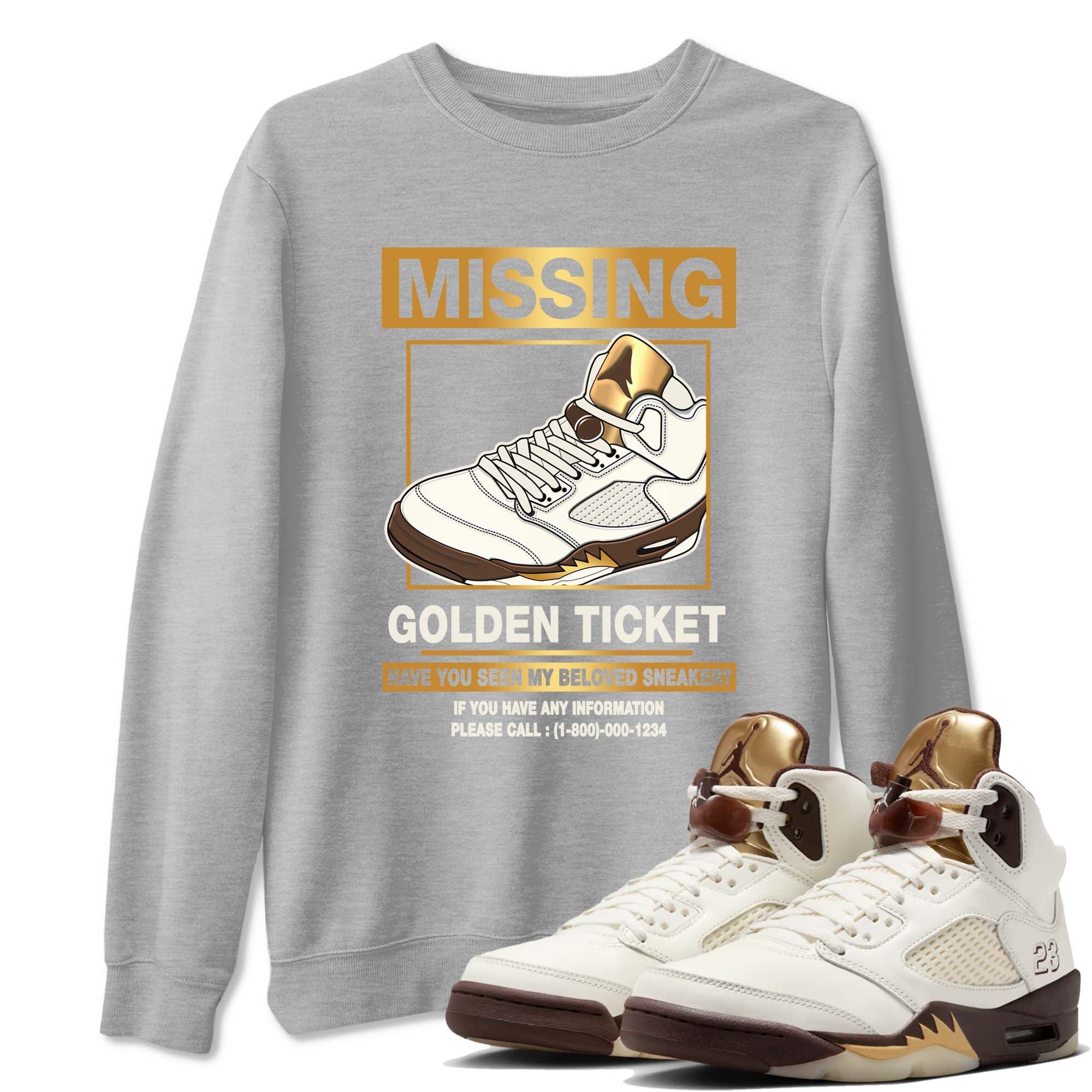 Missing snkmatch snkmatch Tees - Air Jordan 5 Golden Ticket